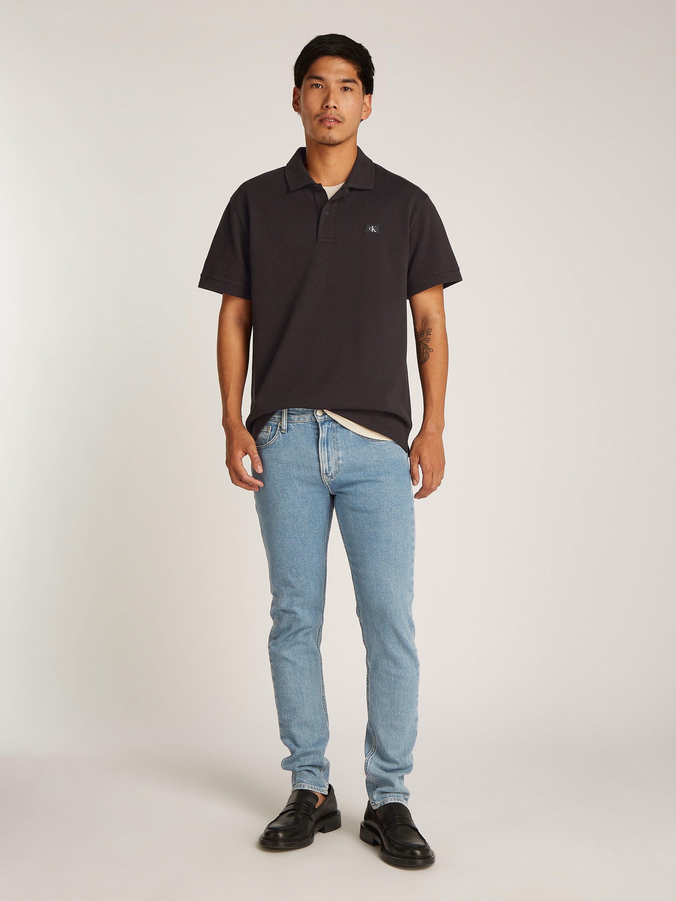 Calvin Klein Poloshirt WOVEN LABEL POLO