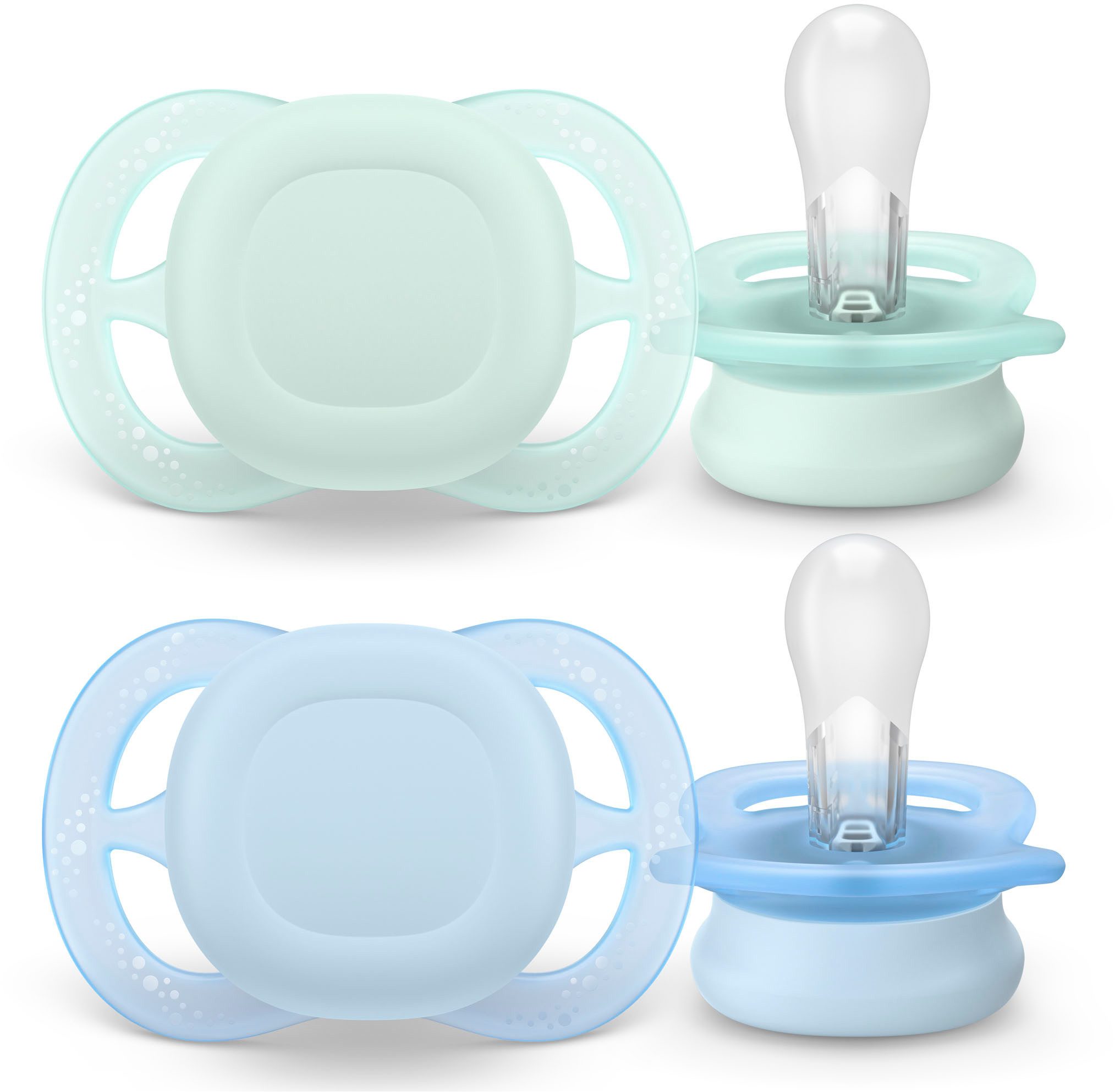 Philips AVENT Speen Ultra Start 0 tot 2 maanden SCF075 kaakvriendelijk voorgevormde speen van silicone, inclusief sterilisatiebox (2 stuks)