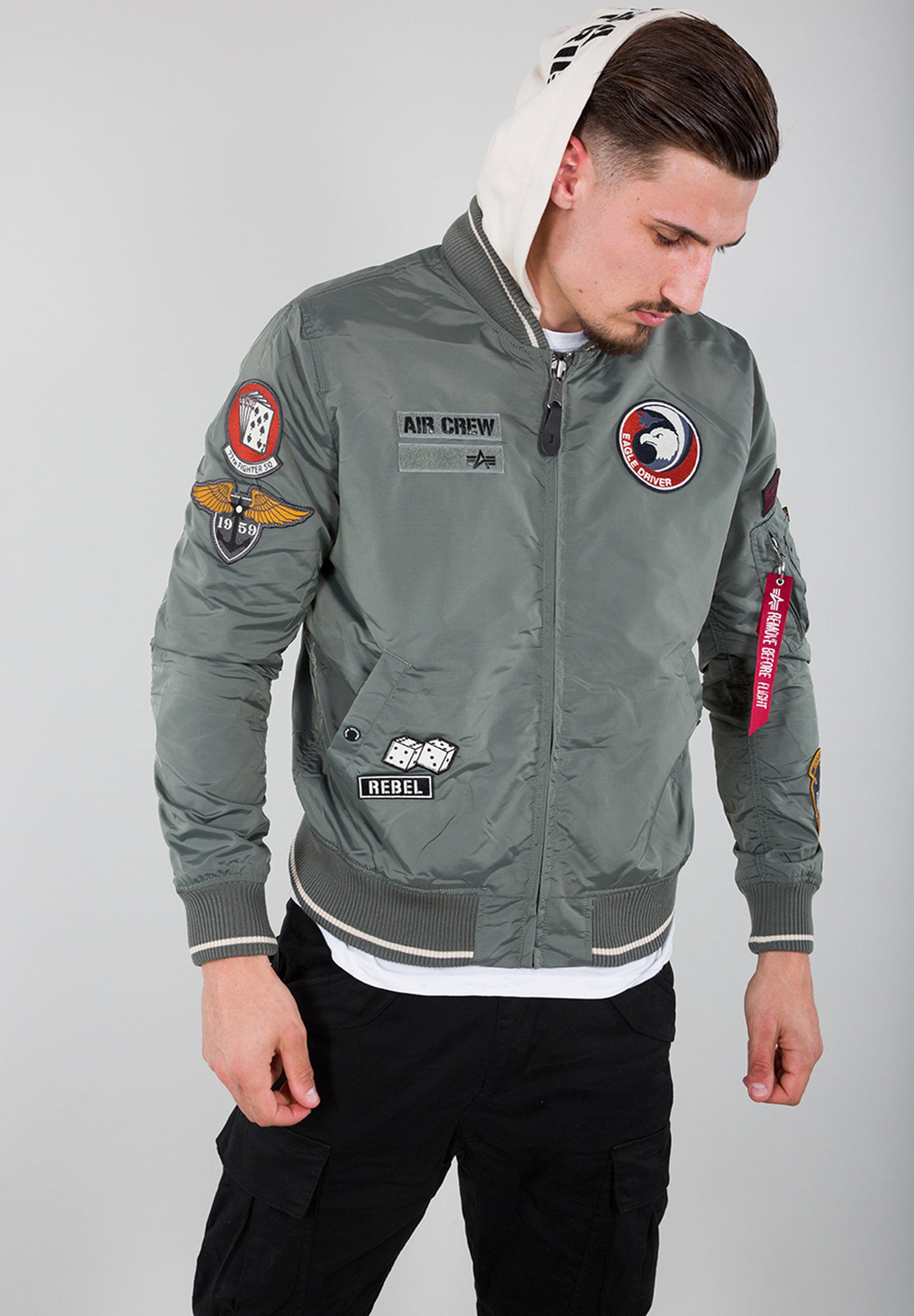 Alpha Industries Bomberjack Alpha Industries Men - Bomber Jackets MA-1 TT Hood Patch
