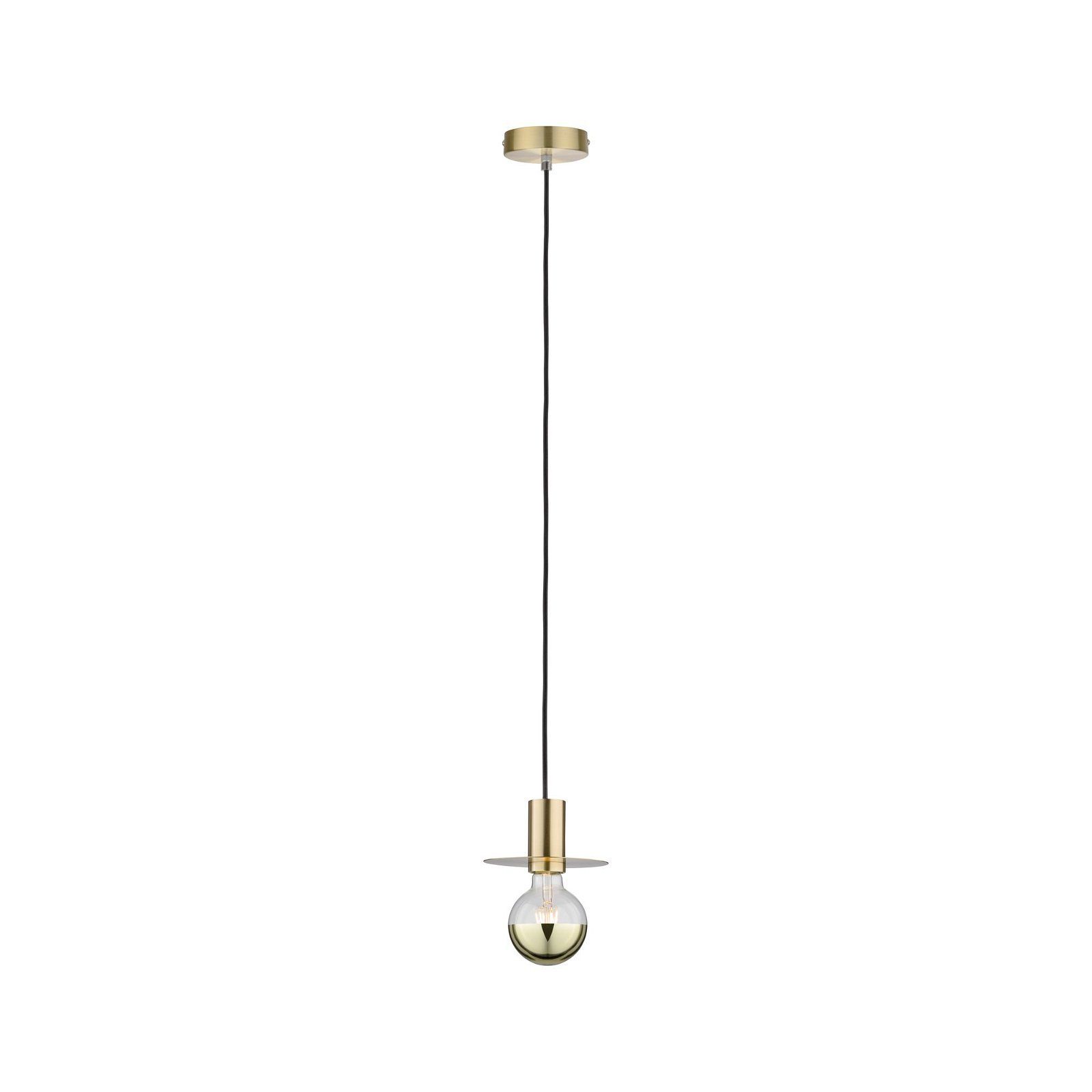 Paulmann Hanglamp Neordic Stian max. 1x60W Geborsteld messing 230V Metaal (1 stuk)