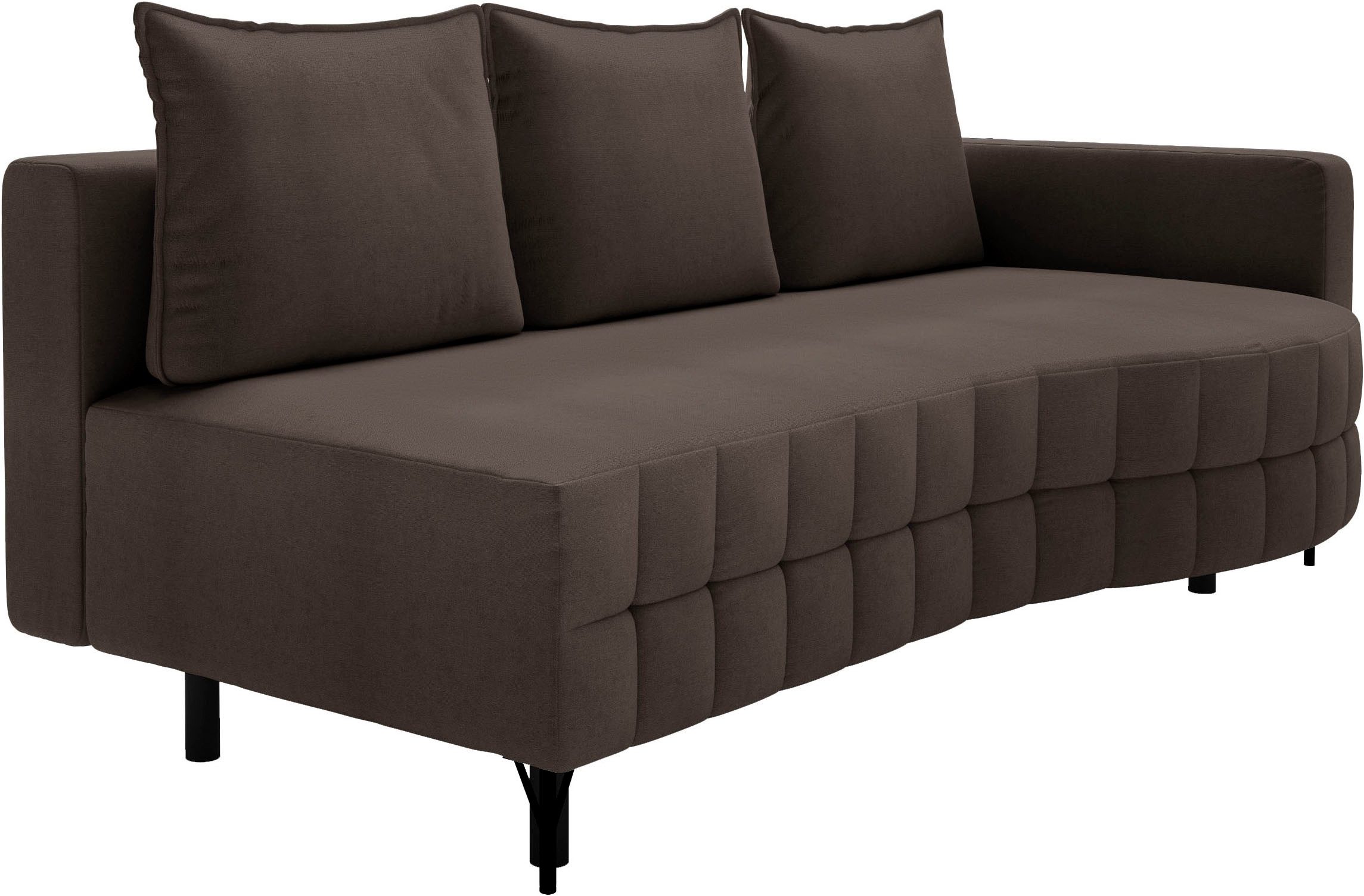 exxpo - sofa fashion Loungebank T wiggy slaapbank met bedfunctie en bedlade, comfortabele bonellvering, super zitcomfort, elegante vormtaal