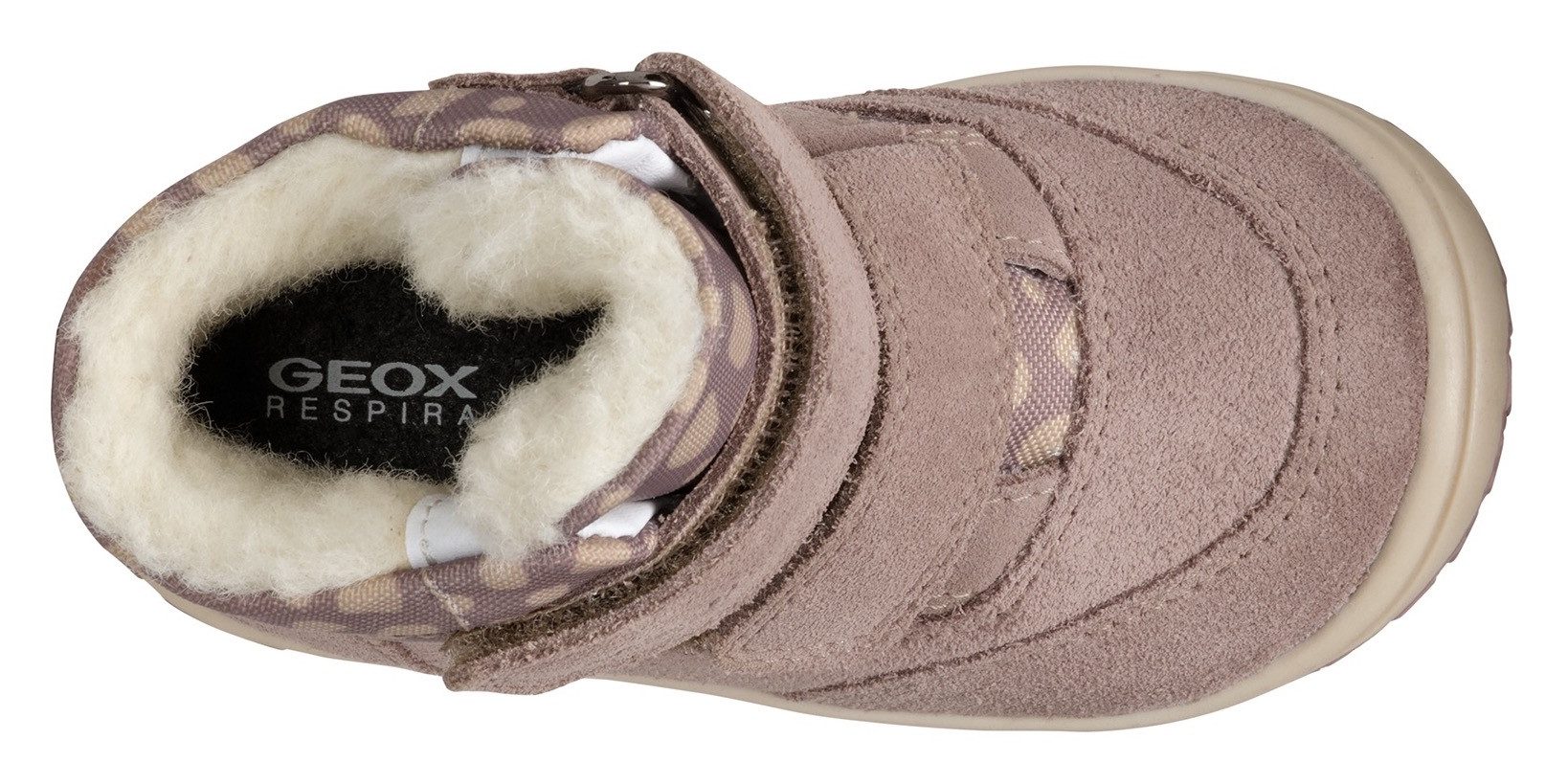 Geox Winterlaarzen B OMAR GIRL WPF Klittenbandlaarzen, babylaarzen winterlaarzen met mooi patroon
