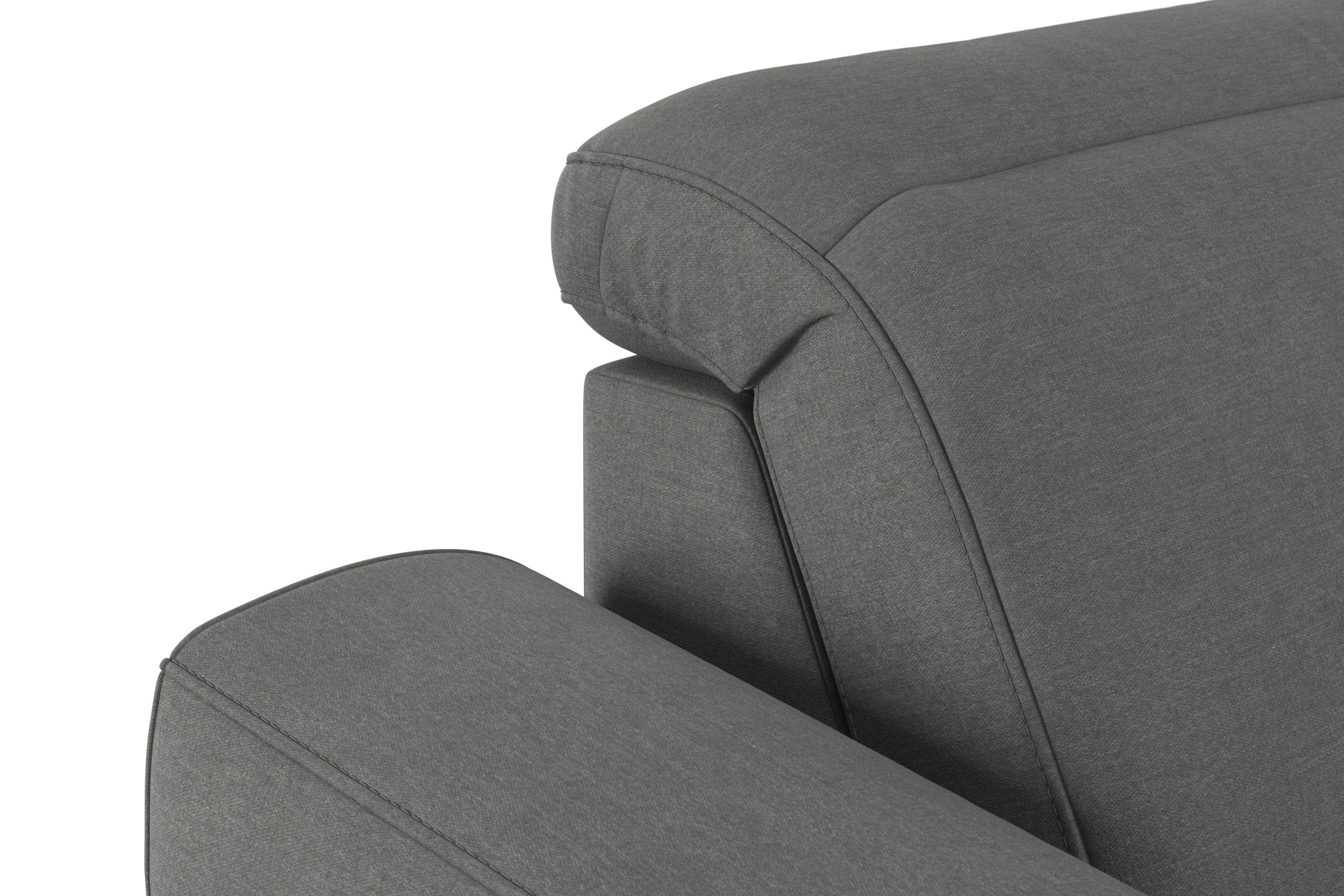 sit&more Zithoek Dundee U-vorm met binnenvering en massief houten poten, naar keuze met verstelbare hoofdsteun
