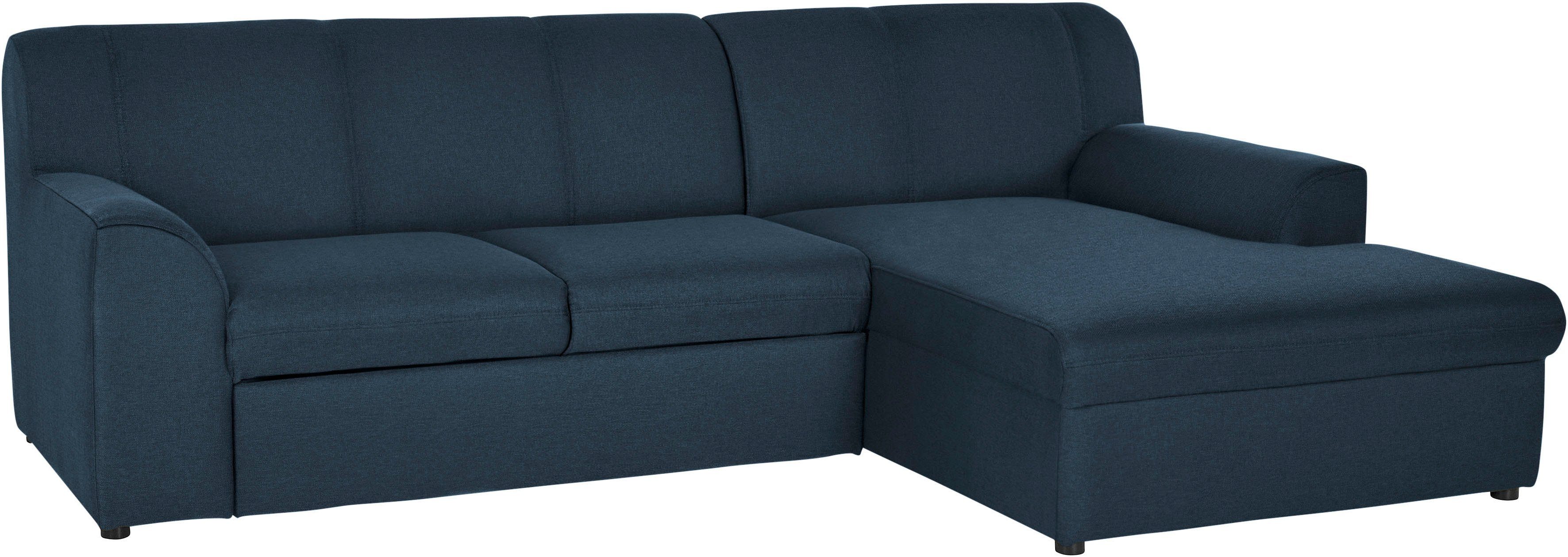 DOMO collection Hoekbank Topper, elegant en tijdloos, compacte afmetingen 245/155cm, L-vorm