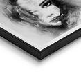 reinders! artprint illustratie vrouw - portret - abstract (2 stuks) zwart