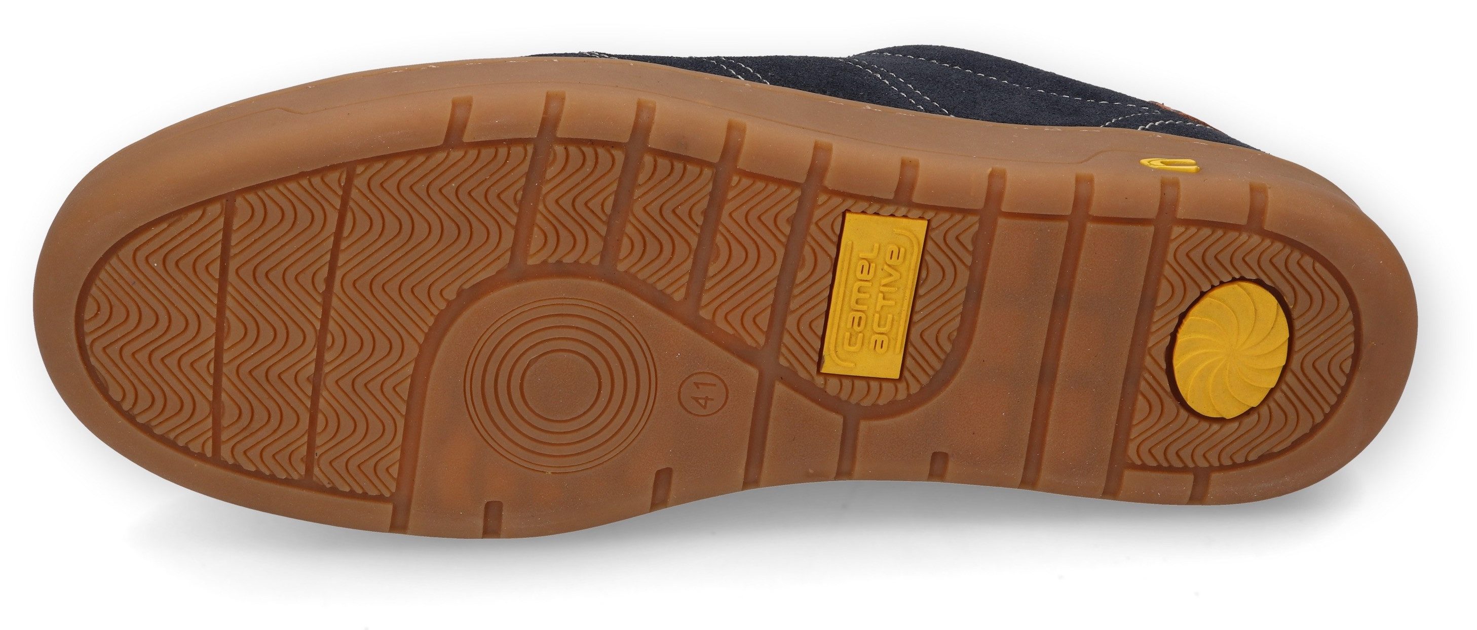 camel active Sneakers , retro sneaker, veterschoen met sierstiksels