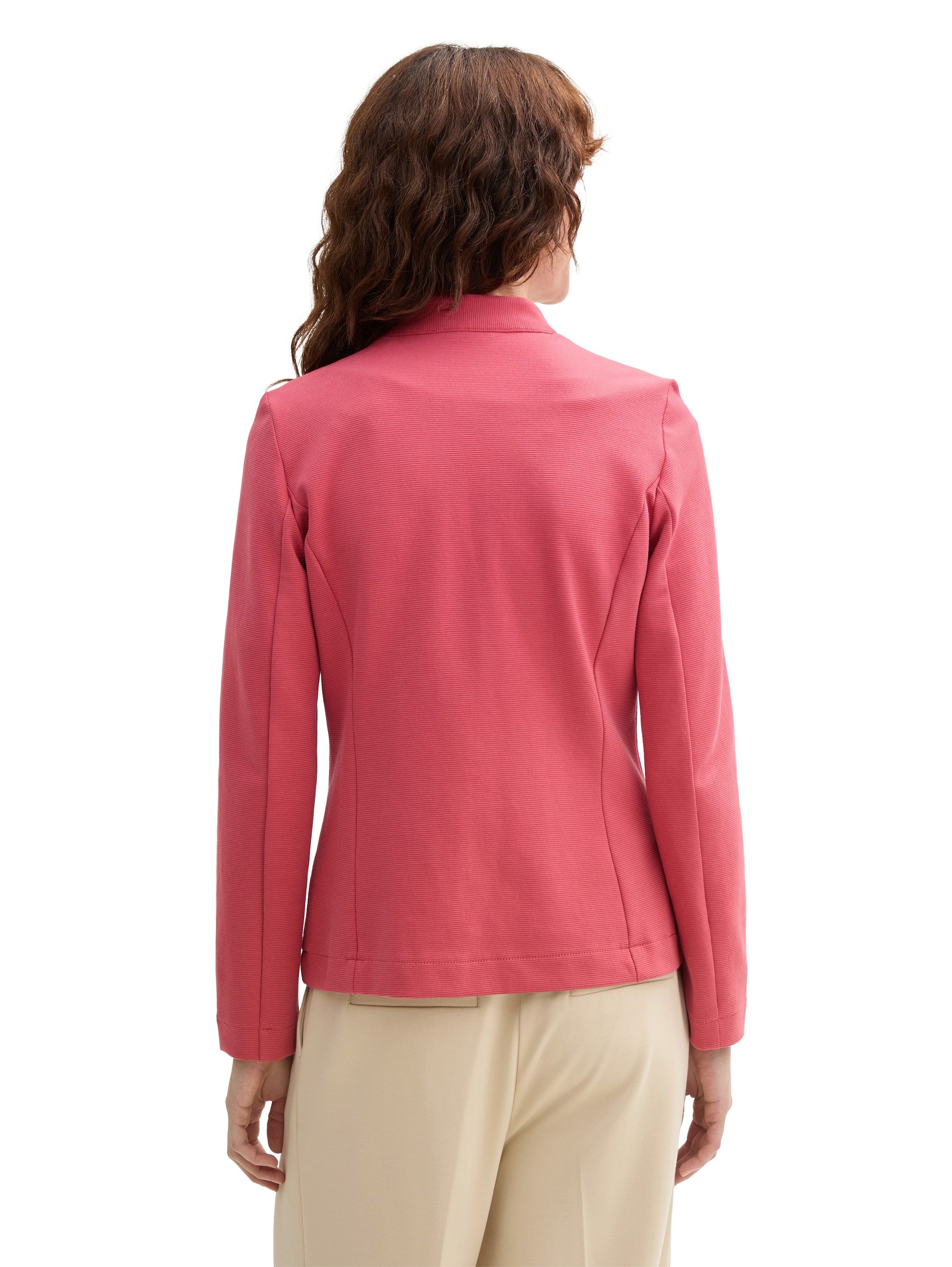 Tom Tailor Sweatblazer Ottoman met opgestikte zakken en structuur