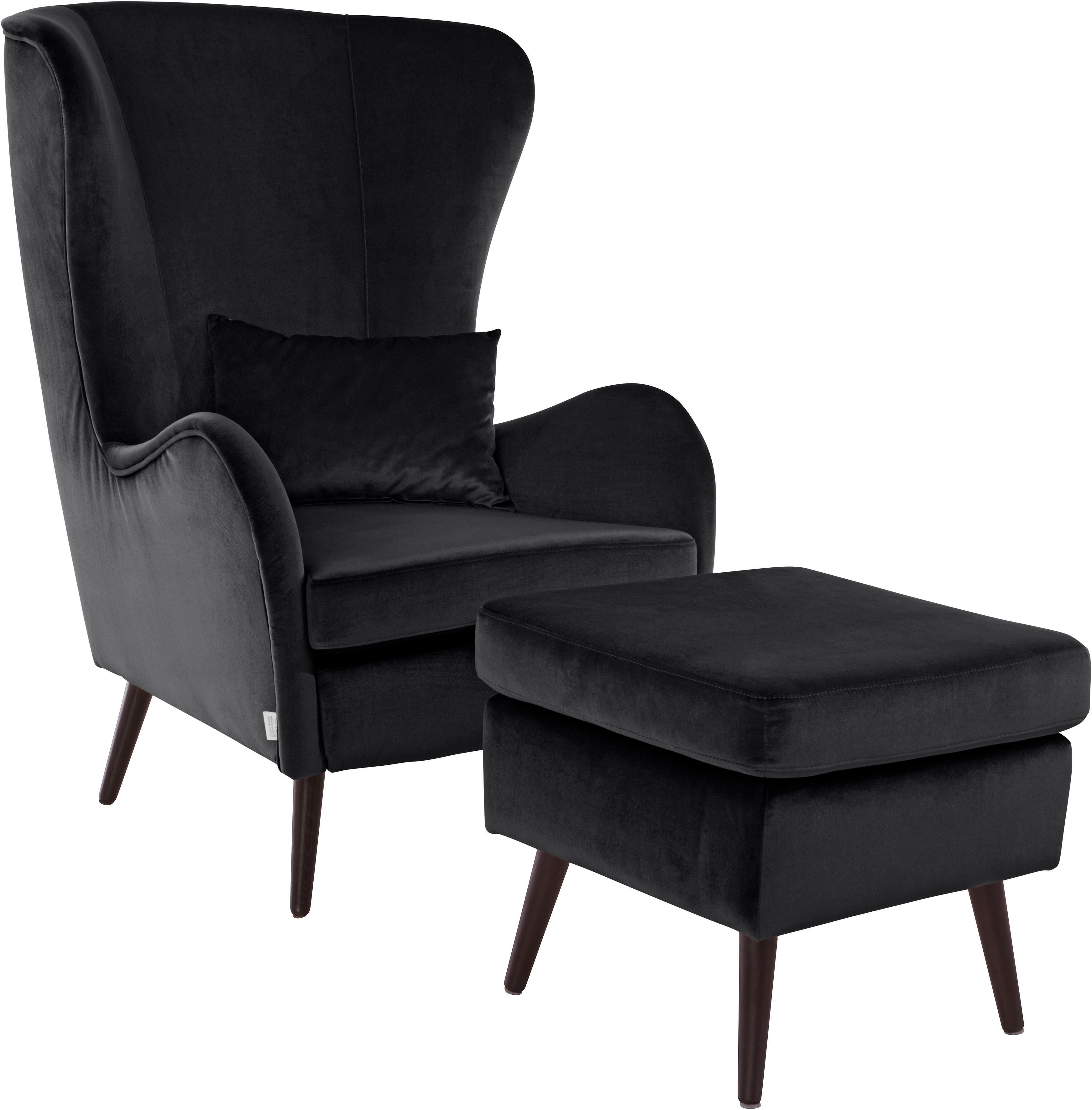 Guido Maria Kretschmer Home&Living Fauteuil Salla ook in imitatiebont en fijn corduroy, veel bekledingsopties, oorfauteuil (set)