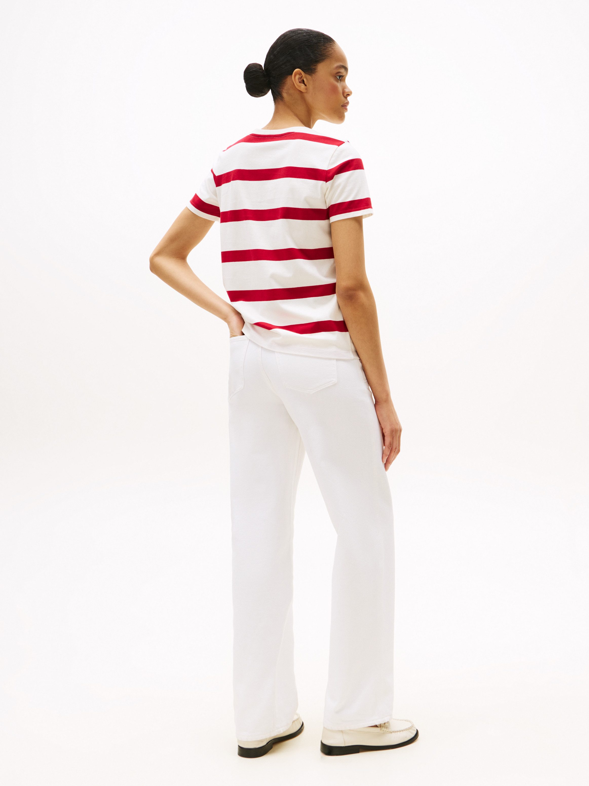 Tommy Hilfiger Shirt met korte mouwen SCRIPT REG C-NK SS T-SHIRT met tommy hilfiger script-logo-opschrift