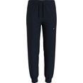 tommy sport joggingbroek relaxed tape cuffed pant blauw
