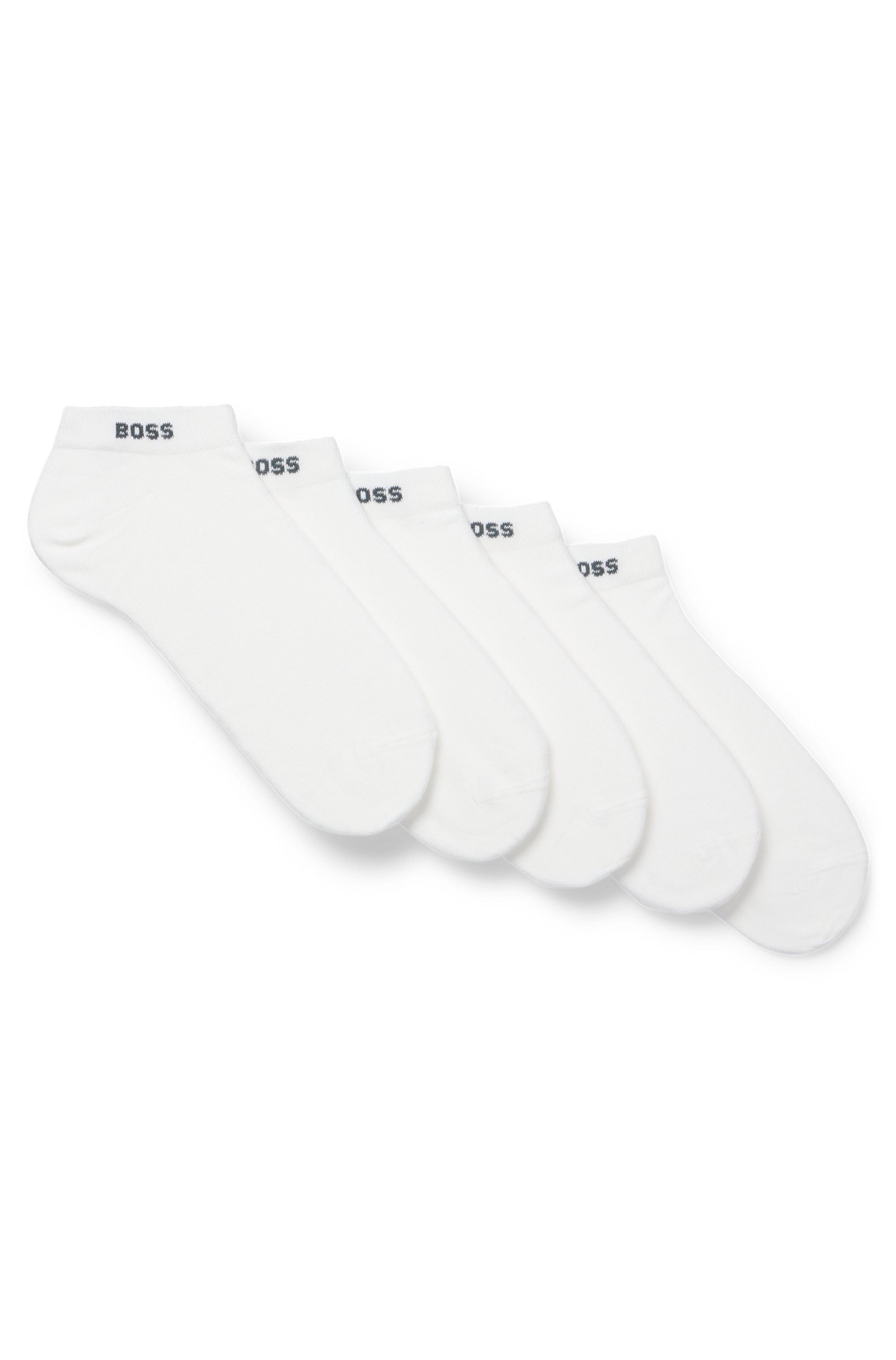 BOSS Sneakersokken 5P AS Uni CC met boss-label (set, 5 paar)