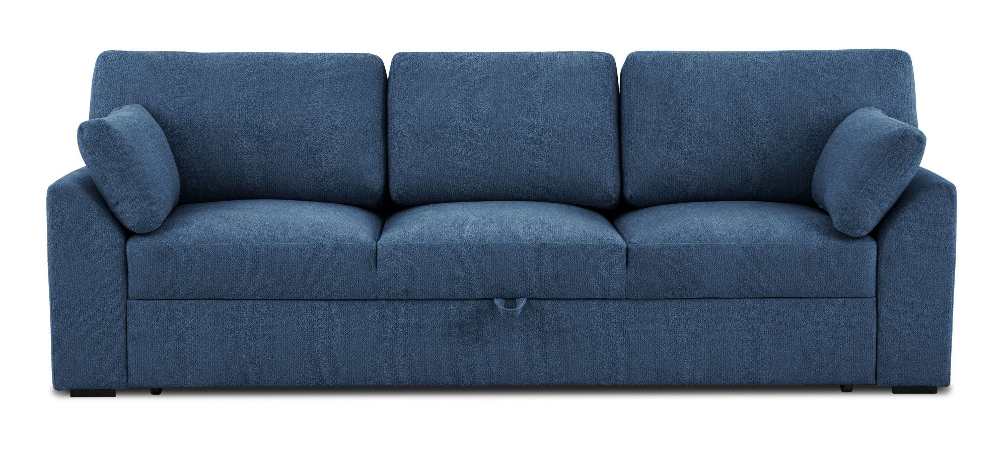 Home affaire 3-zitsbank Citry Breedte 233 cm, chenille, met bedfunctie, ligoppervlak 144x190 cm