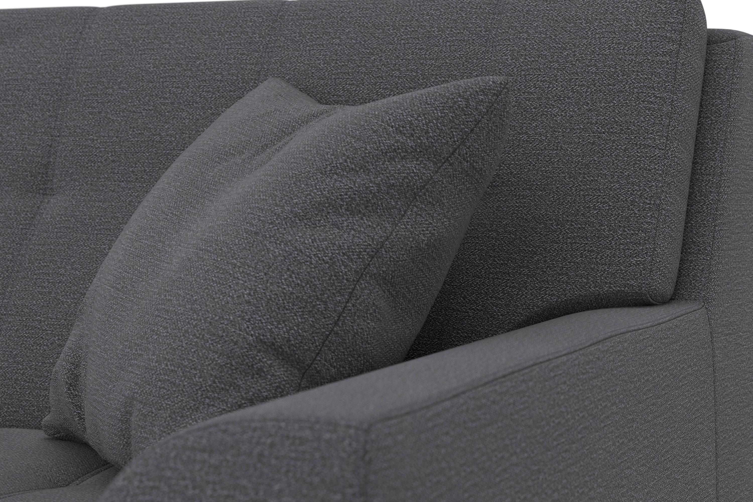 DOMO collection Hoekbank Treviso veel bekledingen, ook in cord, L-vorm, B/D/H: 267/80/83 cm optioneel met slaapbank functie, incl. sierkussens, hoogwaardig doorgestikt patroon