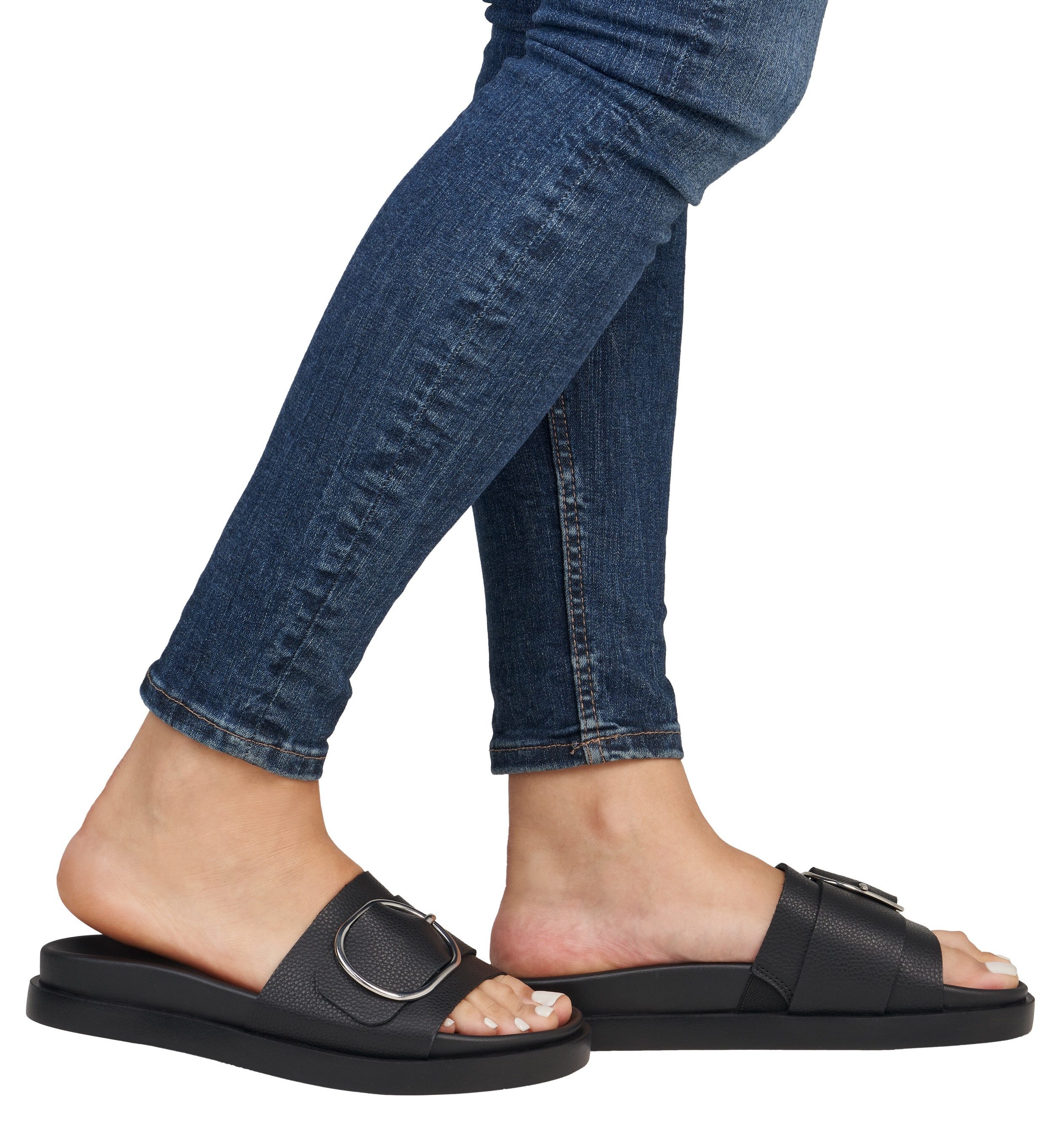 RIEKER Sport Slippers Zomerschoen, strandschoen, vakantieschoen, huisschoen met decoratieve sluiting