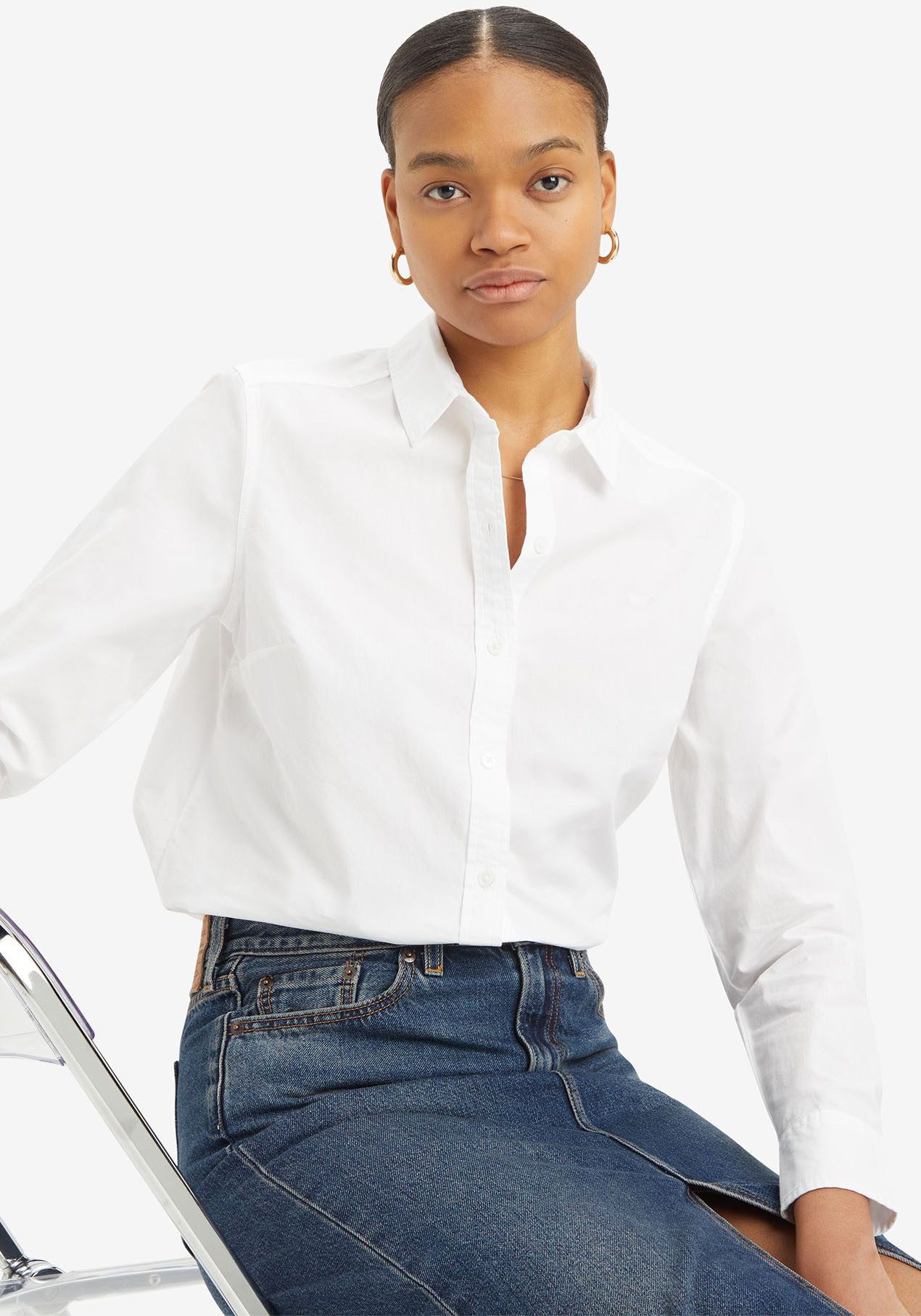 Levi's® Overhemdblouse The Classic Klein logoborduursel op borsthoogte
