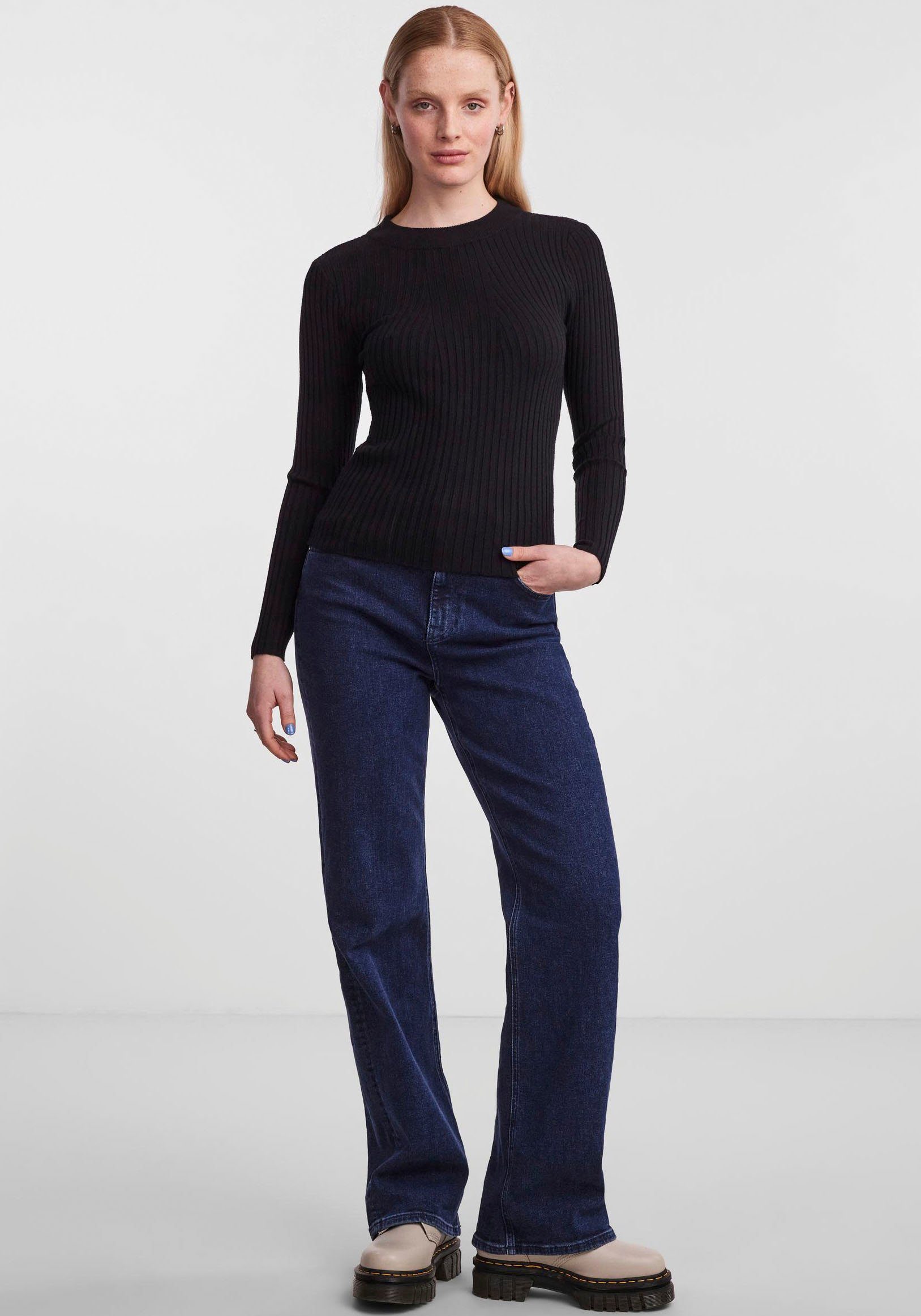 pieces Trui met ronde hals PCCRISTA LS O-NECK KNIT NOOS BC