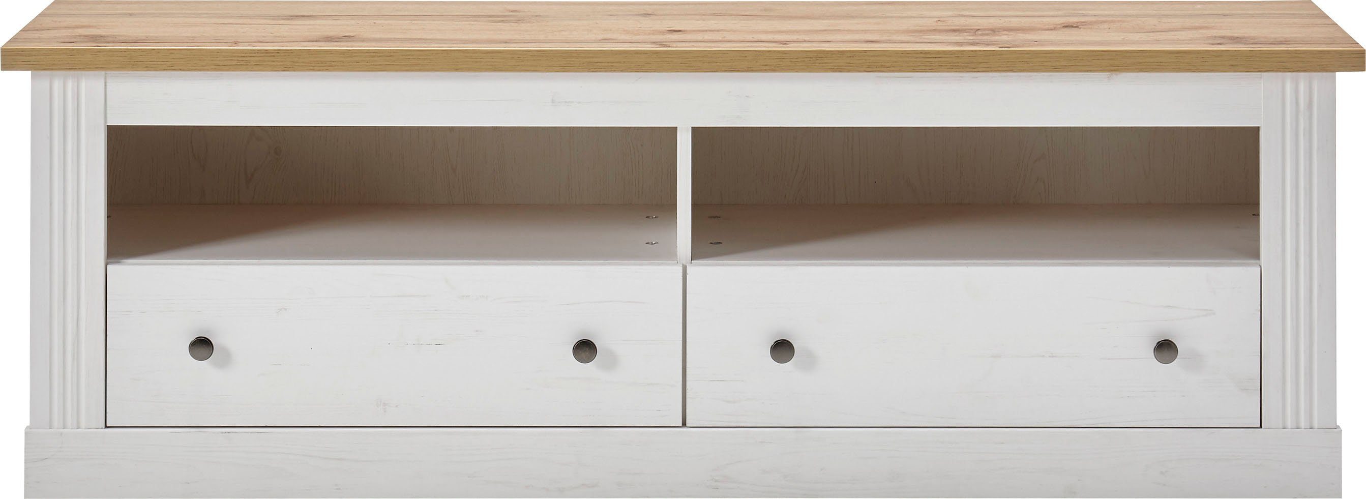 Home affaire Tv-meubel Westminster Tv-tafel in romantische rustieke stijl lowboards maat 153x41x52 cm wit