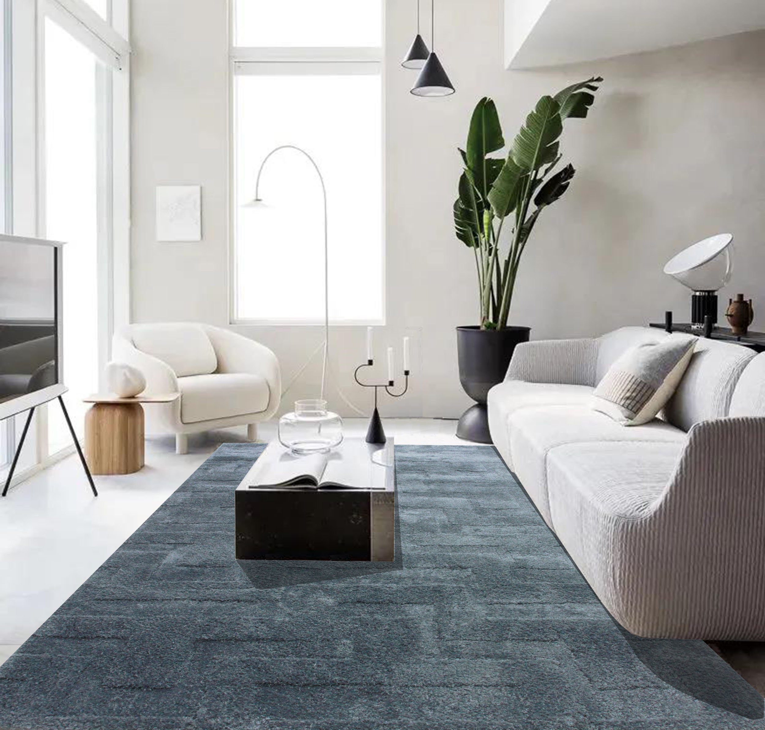 LeGer Home by Lena Gercke Hoogpolig vloerkleed Jolina Shaggy-vloerkleden, reliëfstructuur, woonkamer, slaapkamer