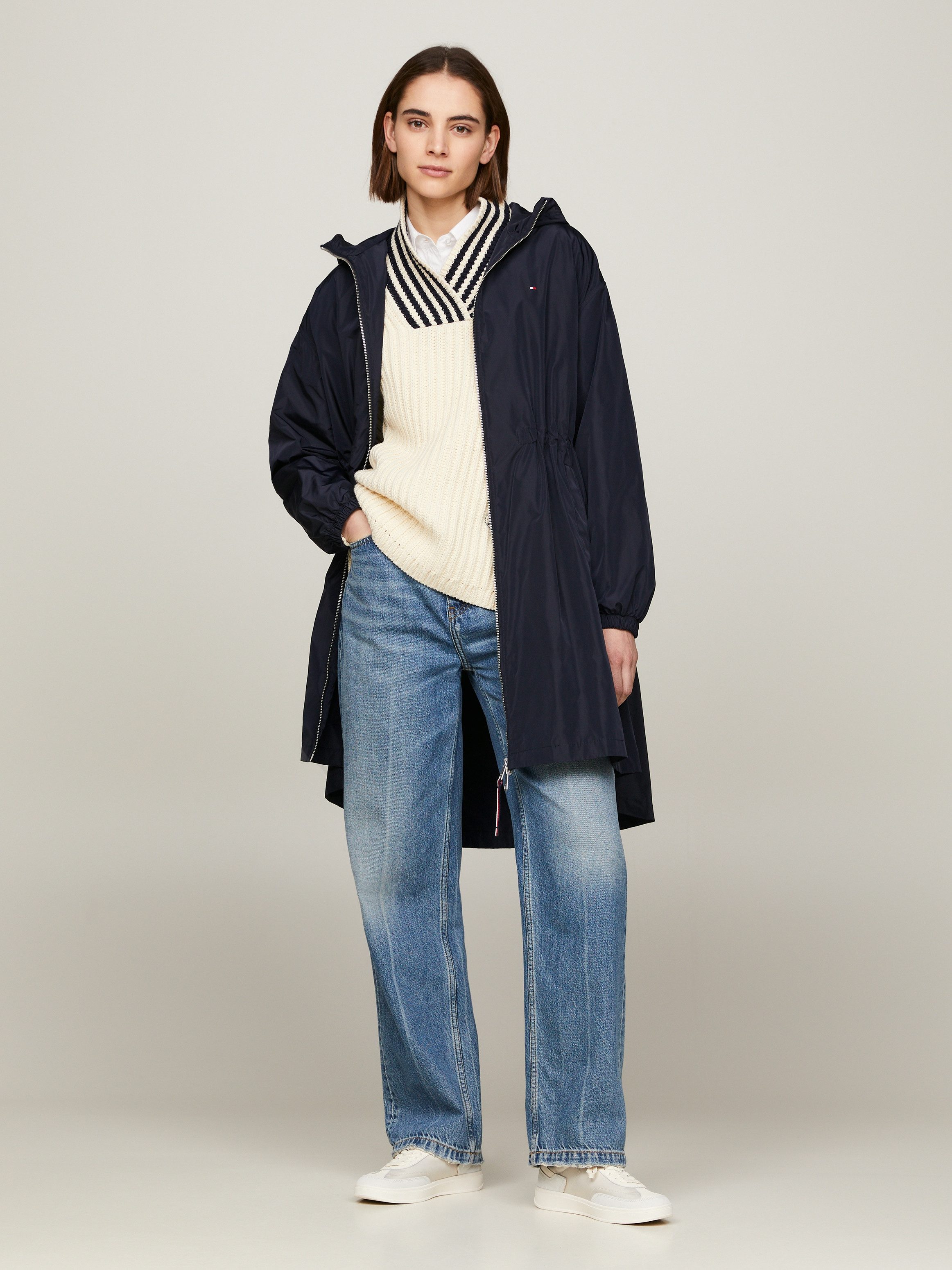 Tommy Hilfiger Windbreaker TRANSITIONAL WINDBREAKER PARKA met stormtrensje aan de achterkant