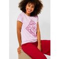 street one t-shirt met coole print rood