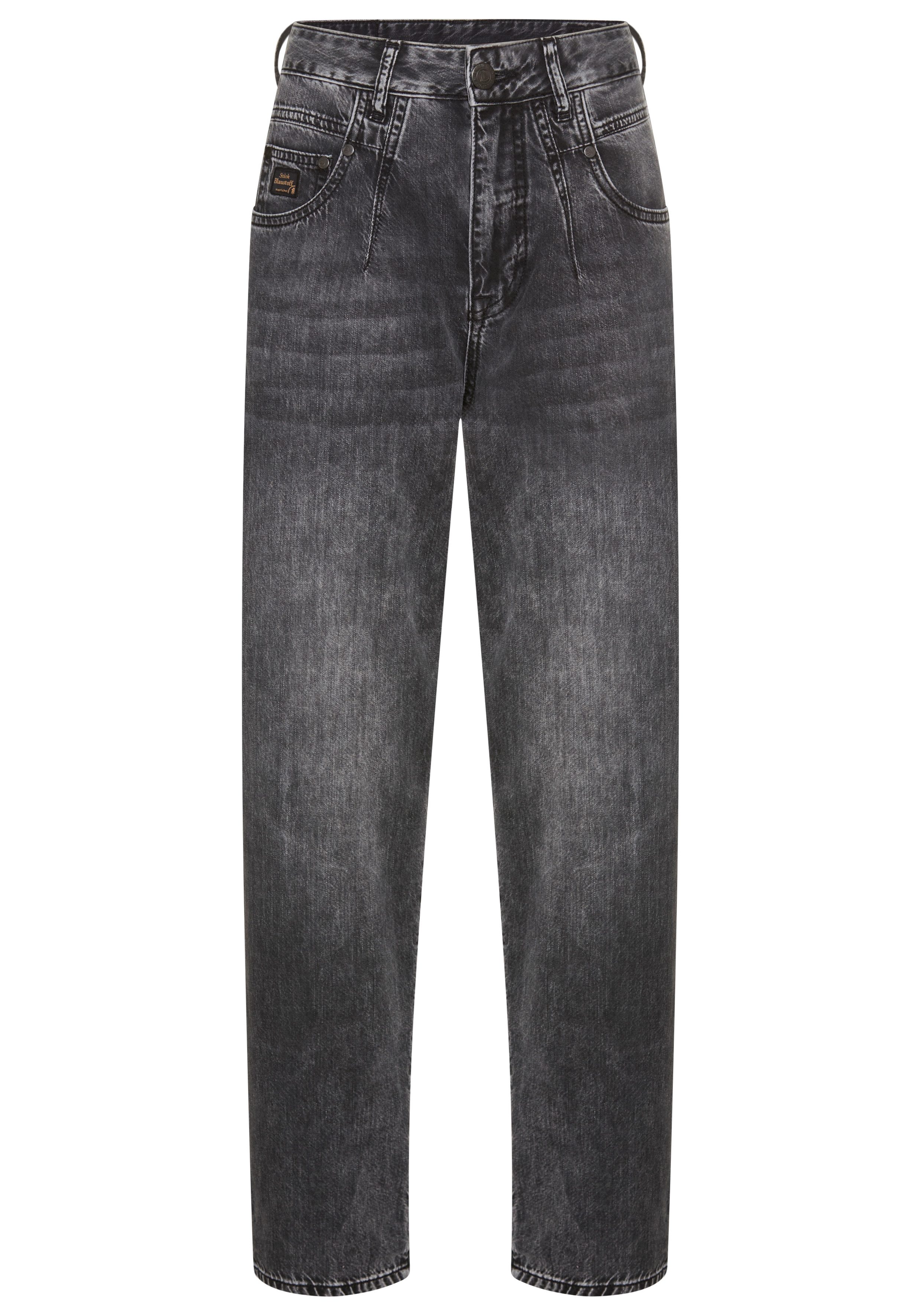 Herrlicher 5-pocket jeans Brooke Denim Black met figuurnaden, in 7/8-lengte