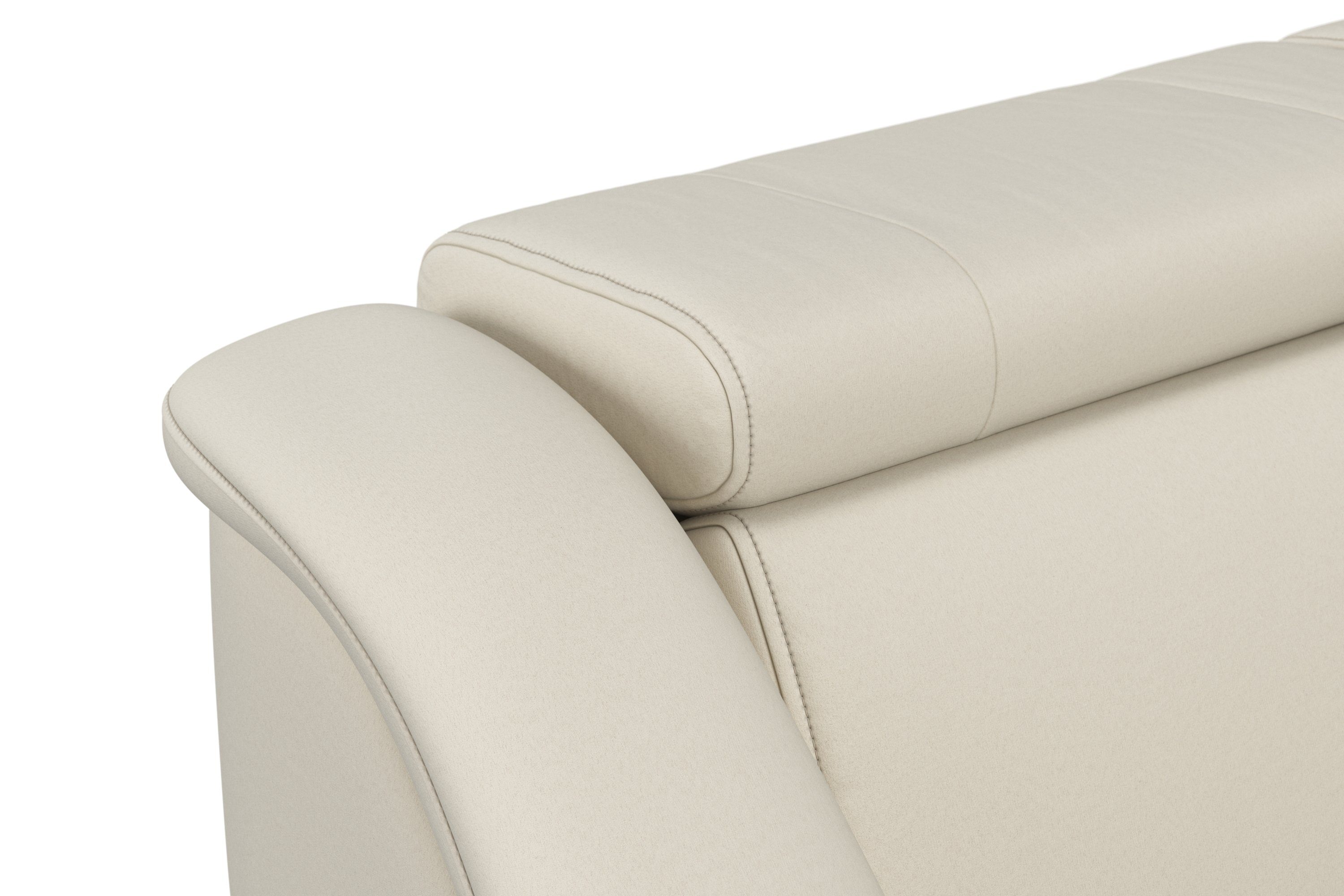 sit&more Hoekbank Freetown L-vorm met verstelbare hoofdsteun en comfortabele binnenvering