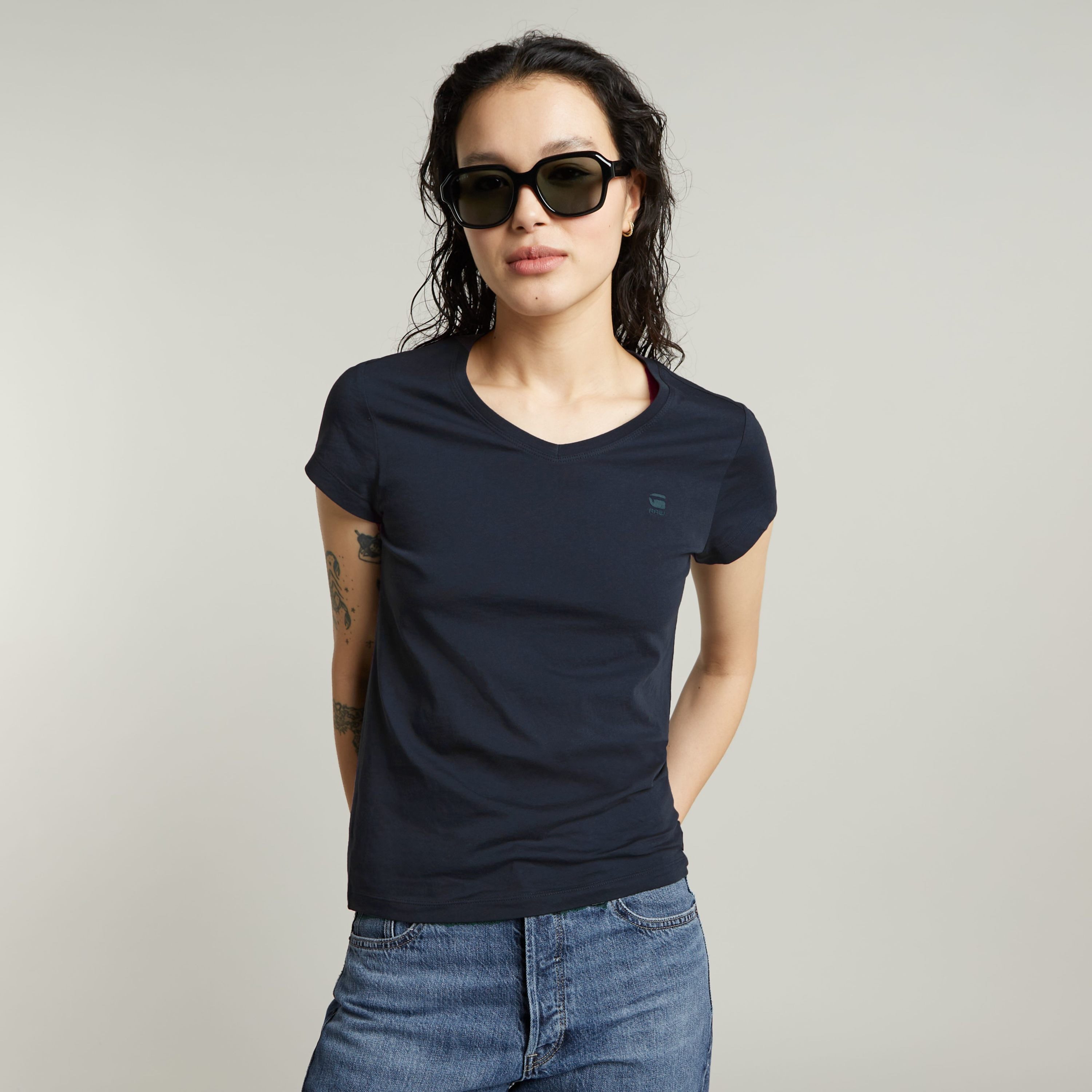 G-Star RAW Shirt met V-hals Eyben