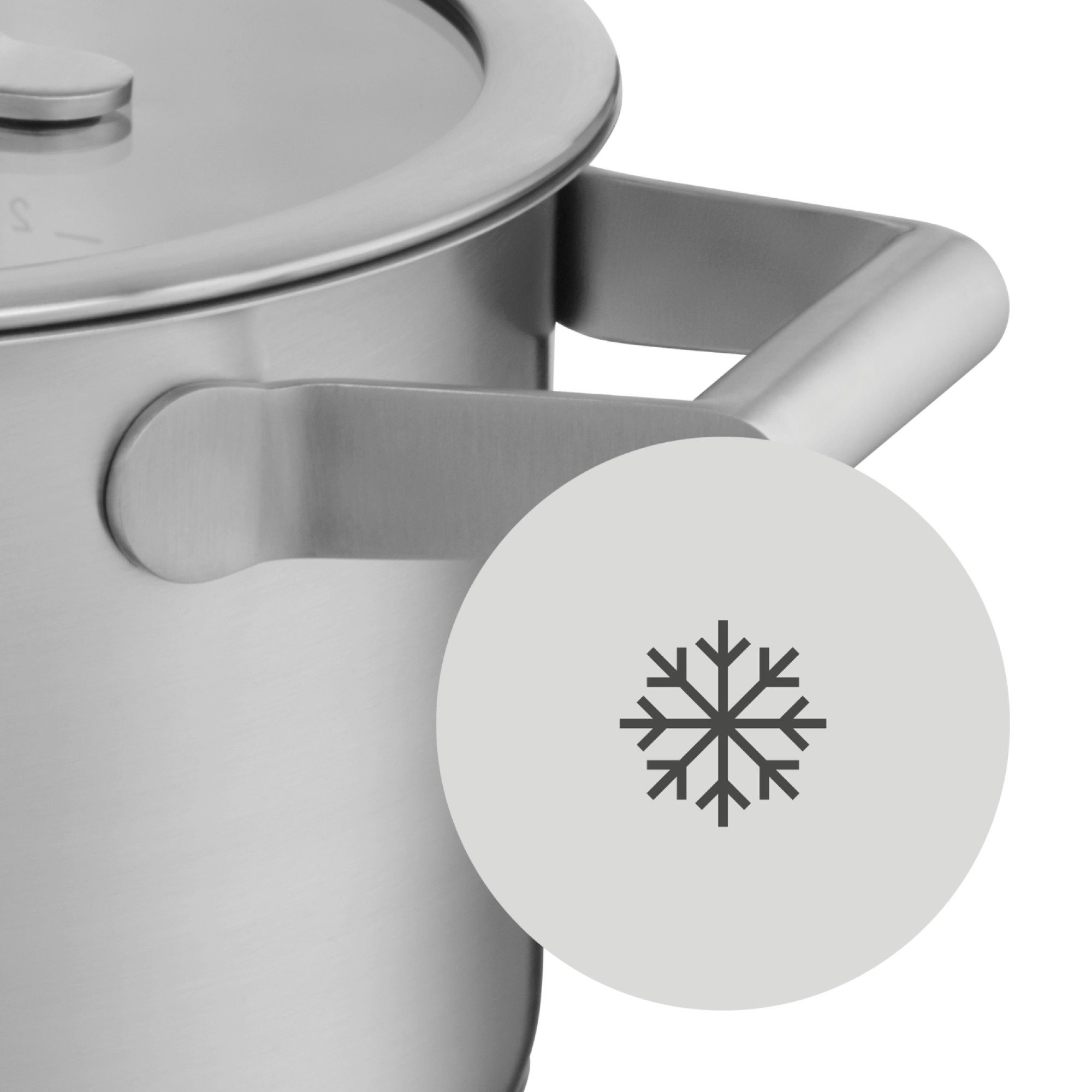 WMF Pannenset Comfort Line Inductie, kookpan set met glazen deksel, gematteerd Pannen set stapelbaar, geschikt voor alle soorten fornuizen, binnenschaalverdeling (set, 5-delig)