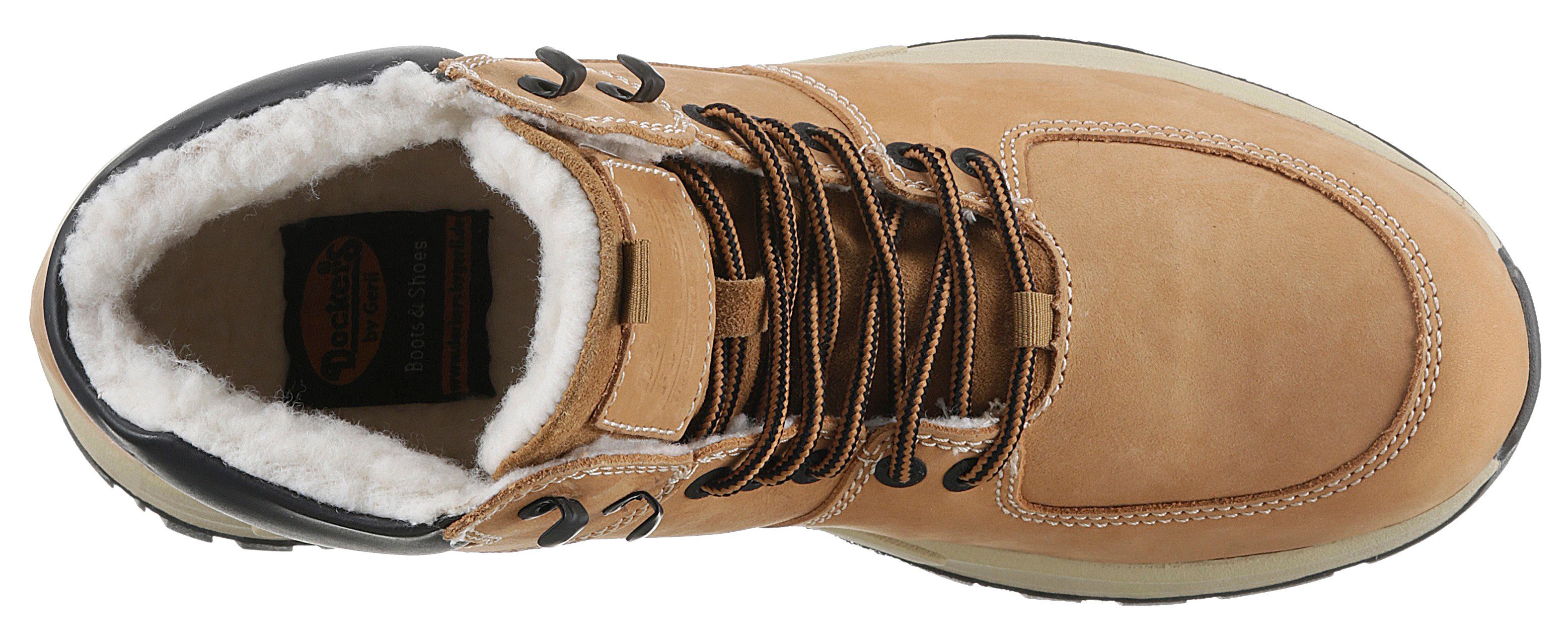 Dockers by Gerli Winterlaarzen High top sneakers, veterschoenen met zacht gepolsterde schacht