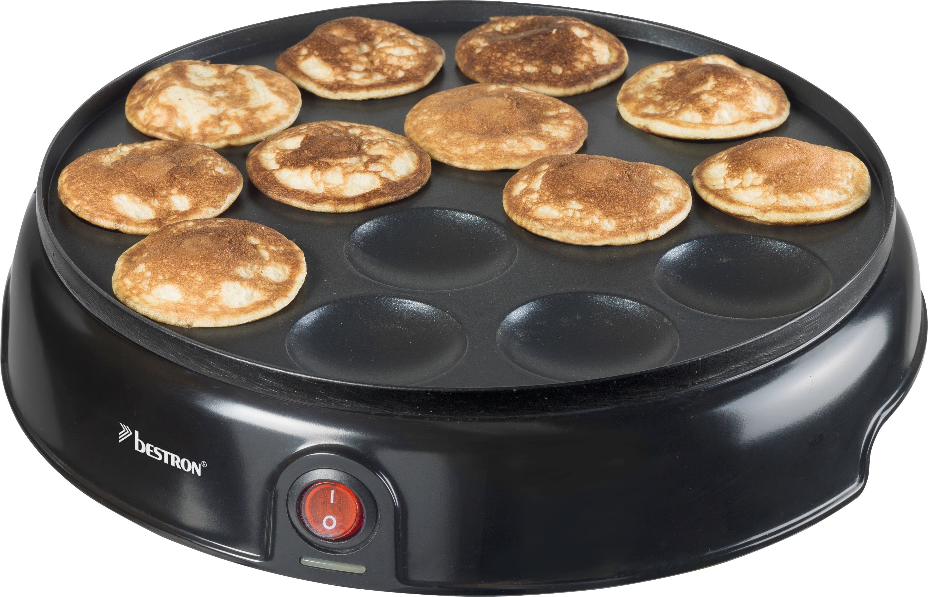 bestron Poffertjes-maker APFM700Z Sweet Dreams in retrodesign, mini-pannenkoekenautomaat, met...