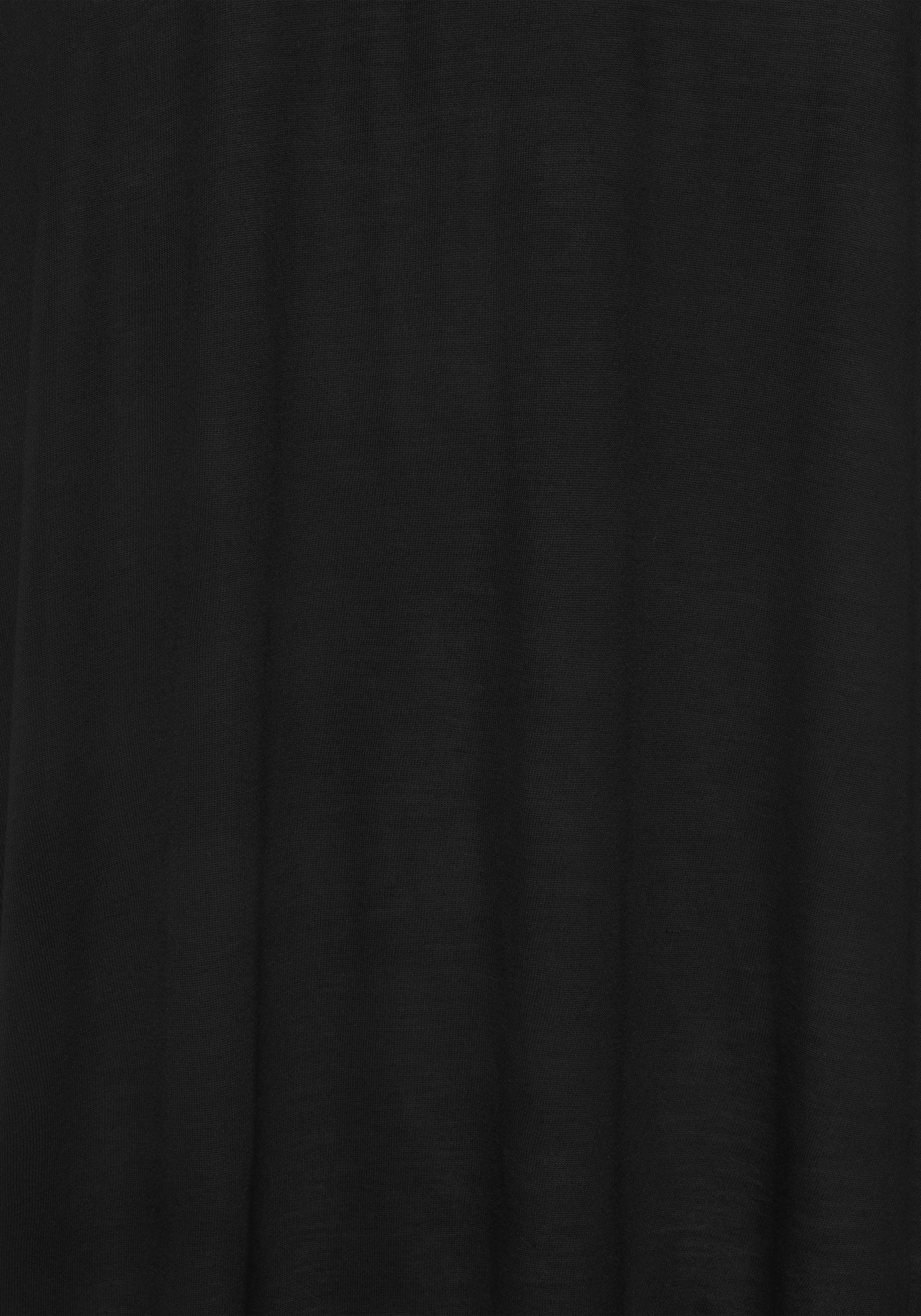 Lascana Jerseyjurk met ruguitsnijding, zomerjurk met cut-outs, basic