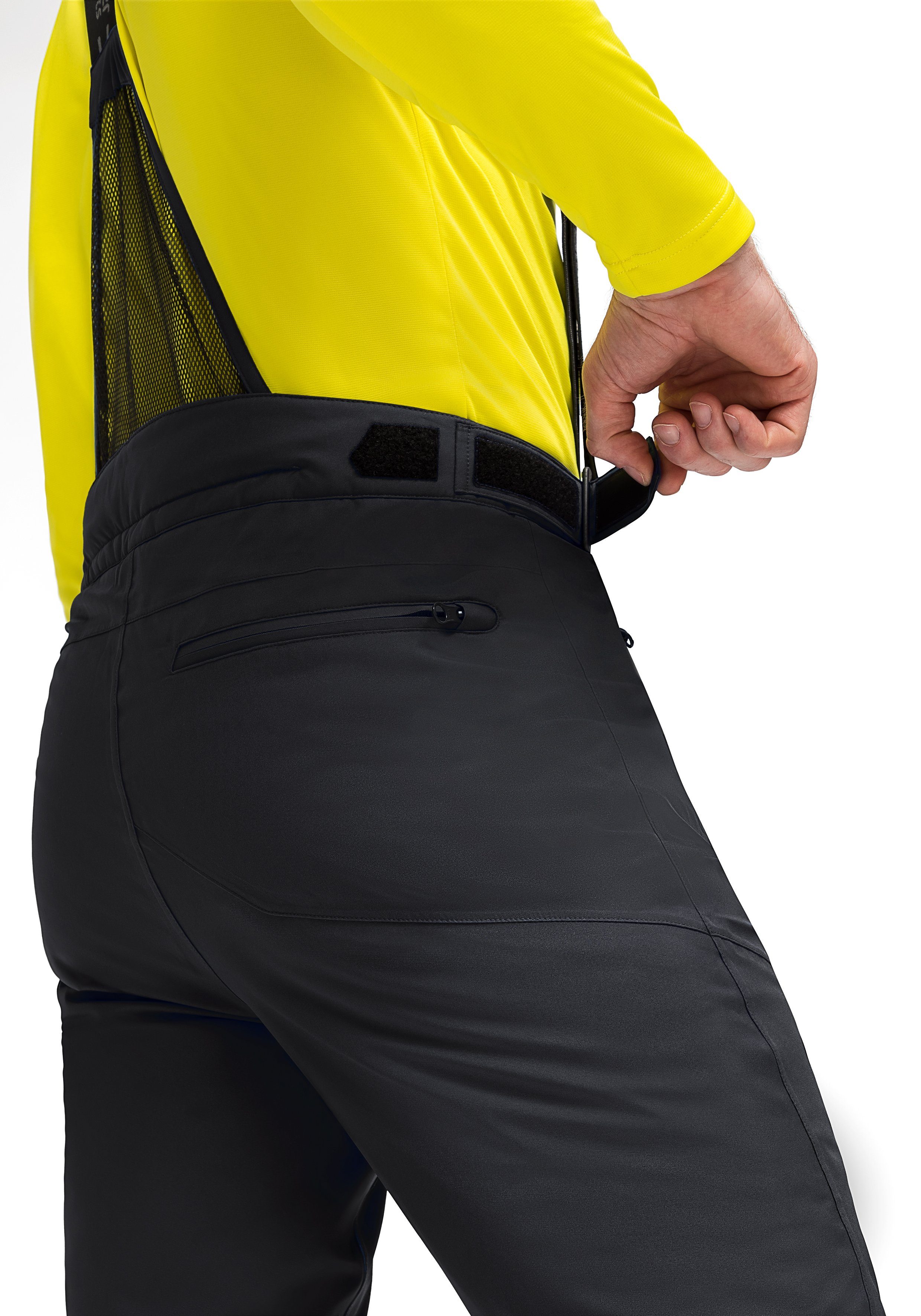 Maier Sports Skibroek Anton 2 Heren sneeuwbroek met bretels, wind/waterdicht, regular fit