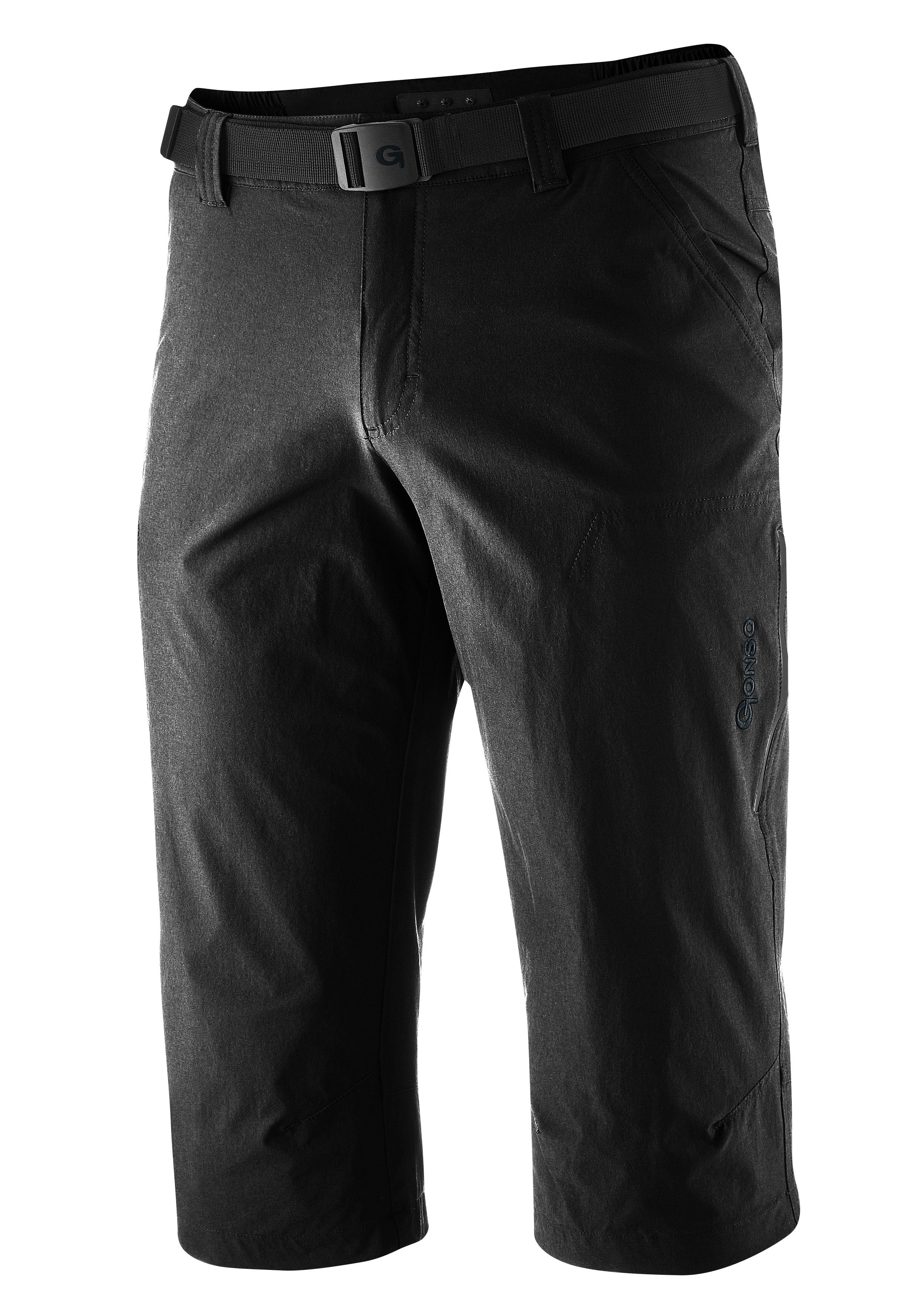 Gonso Fietsbroek PORTO Heren 3/4 fietsbroek, binnenbroek met zitkussen, tailleband inclusief riem