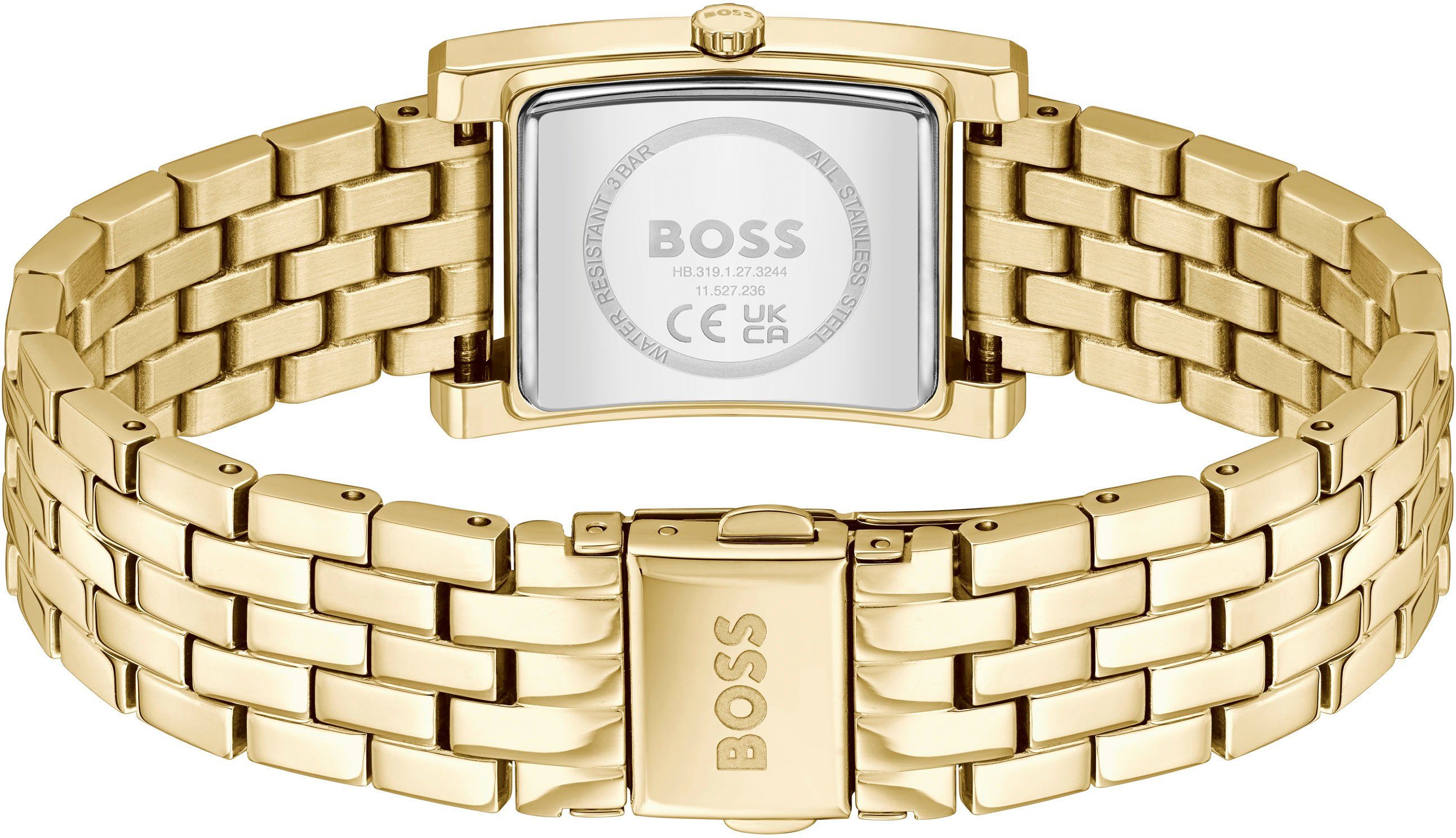 Boss Kwartshorloge Lucy Horloge, dameshorloge, stalen band, analoog
