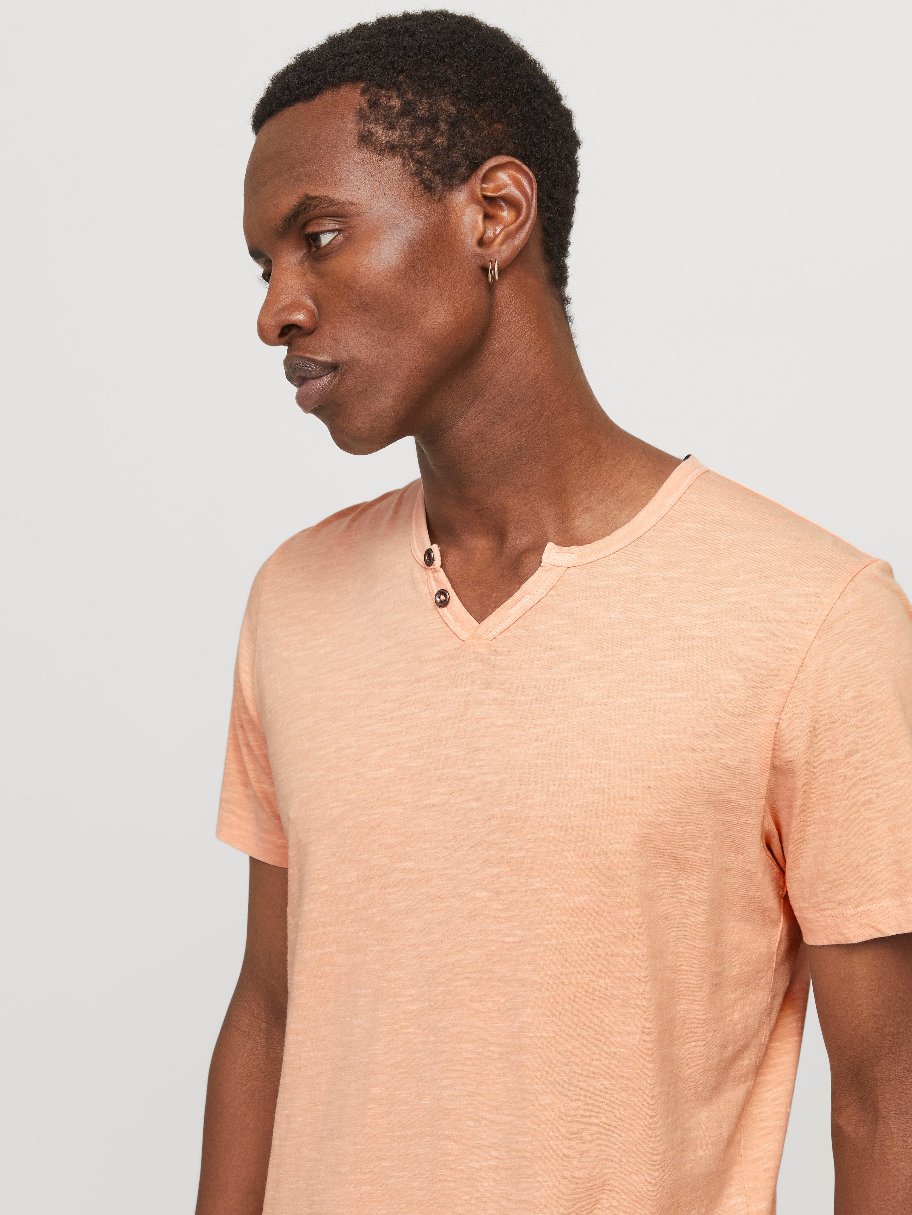 Jack & Jones T-shirt JJESPLIT NECK TEE SS NOOS