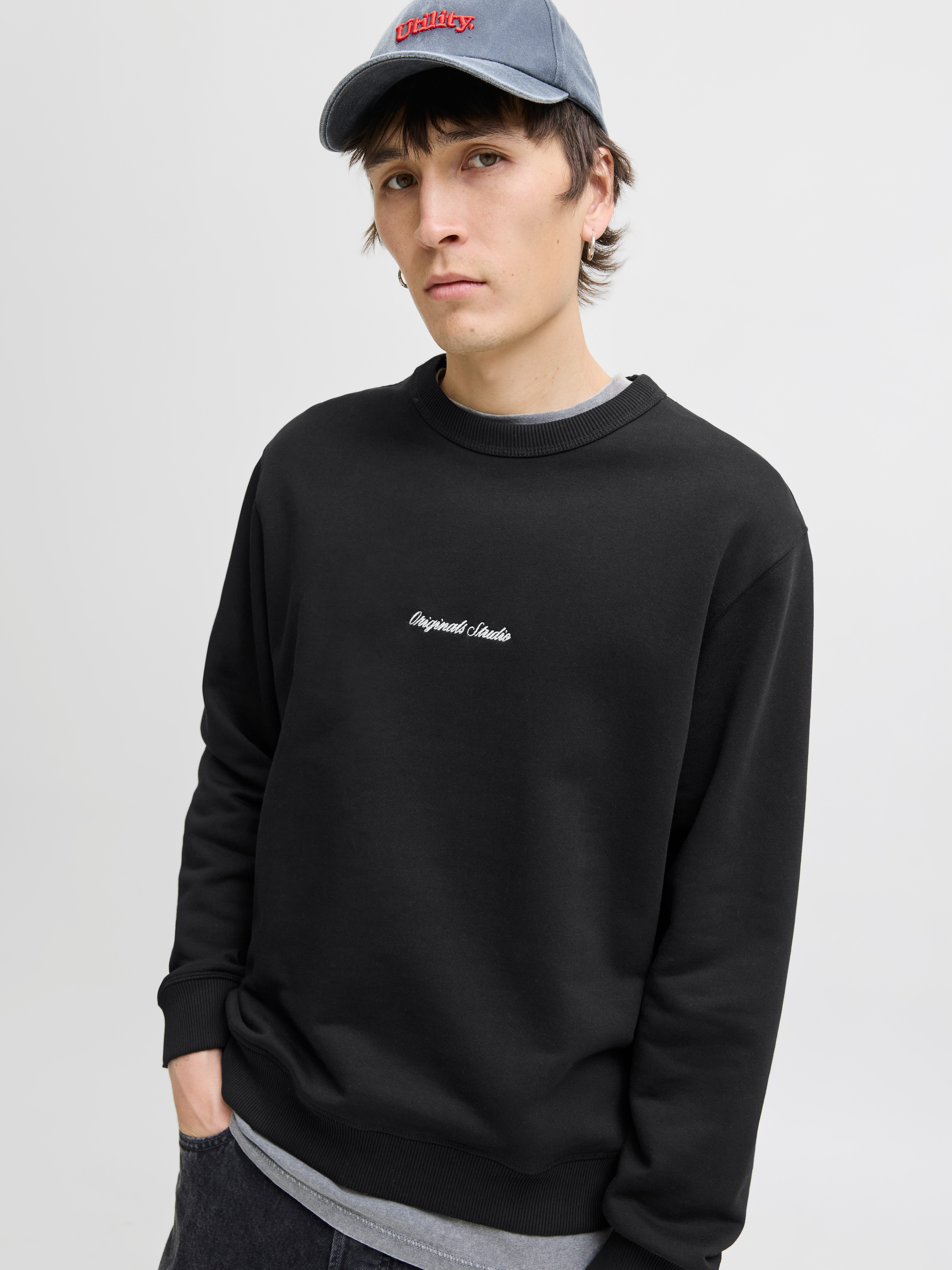 Jack & Jones Sweatshirt JORNORREBRO EMB SWEAT CREW NOOS