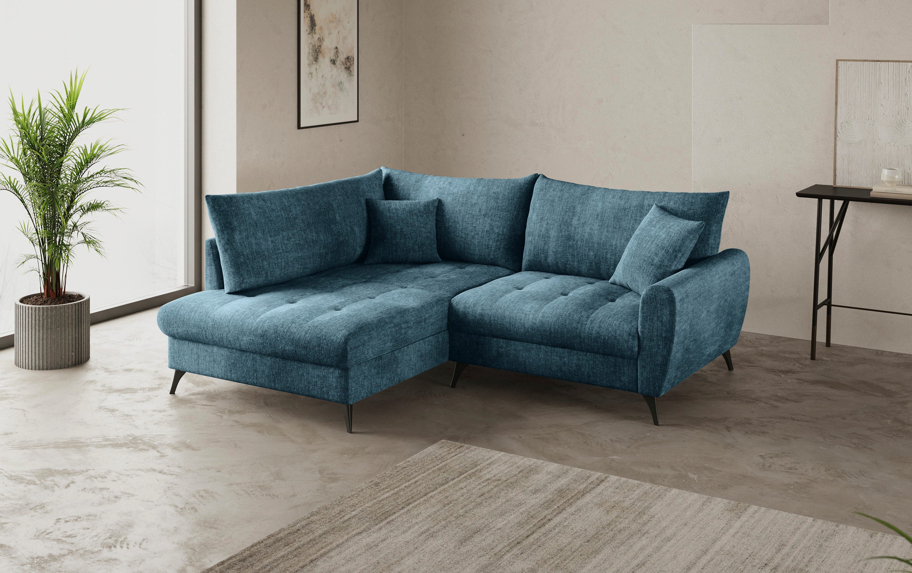 Mr. Couch Hoekbank Blackburn II L-vorm Optioneel met koudschuimvering tot 140 kg belastbaar