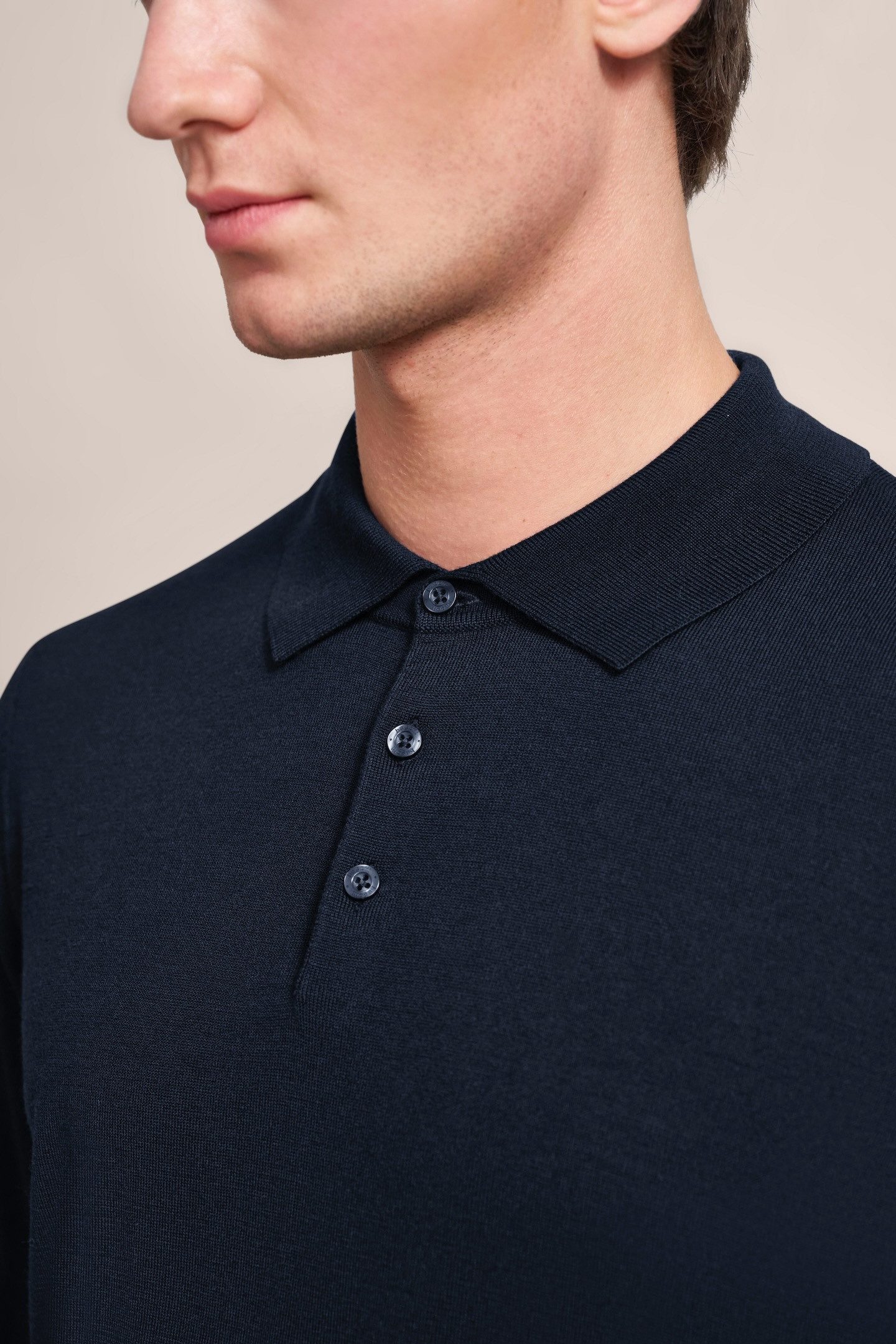 Bugatti Poloshirt met lange mouwen in een moderne look