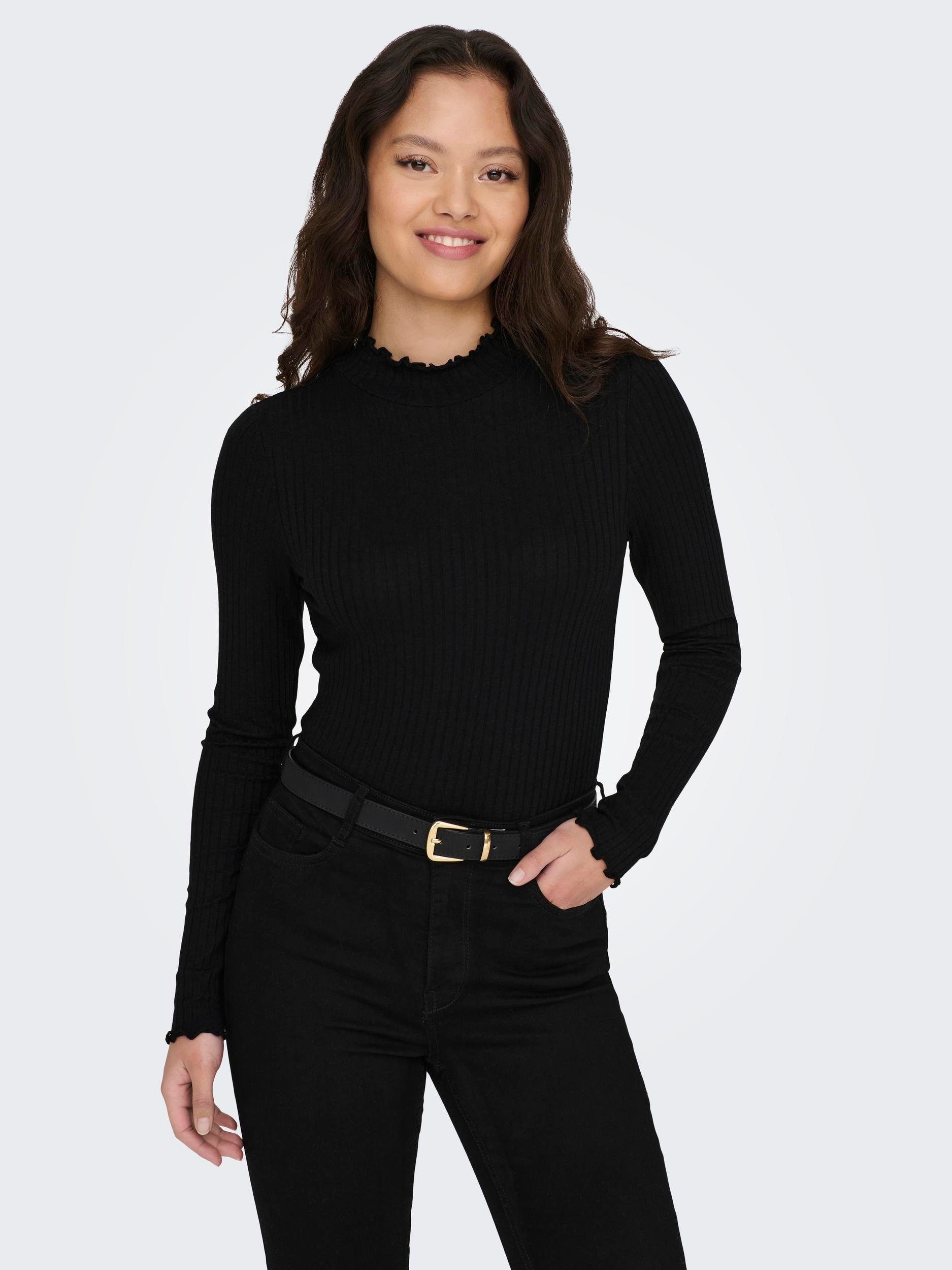 JDY Shirt met lange mouwen JDYFRANSISKA L/S HIGHNECK TOP JRS NOOS