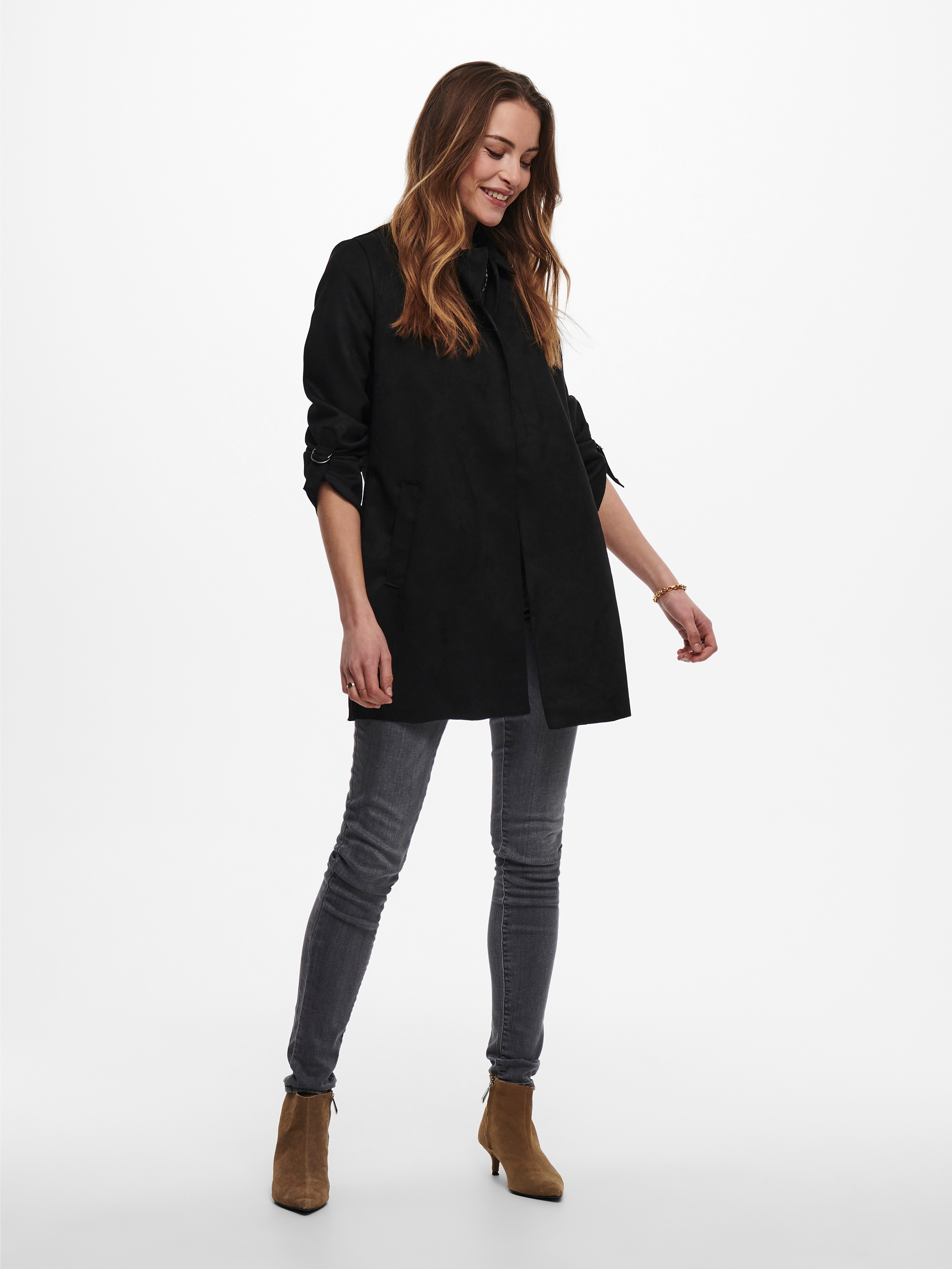 Only Lang jack ONLJOLINE FAUX SUEDE COAT LIFE CC OTW