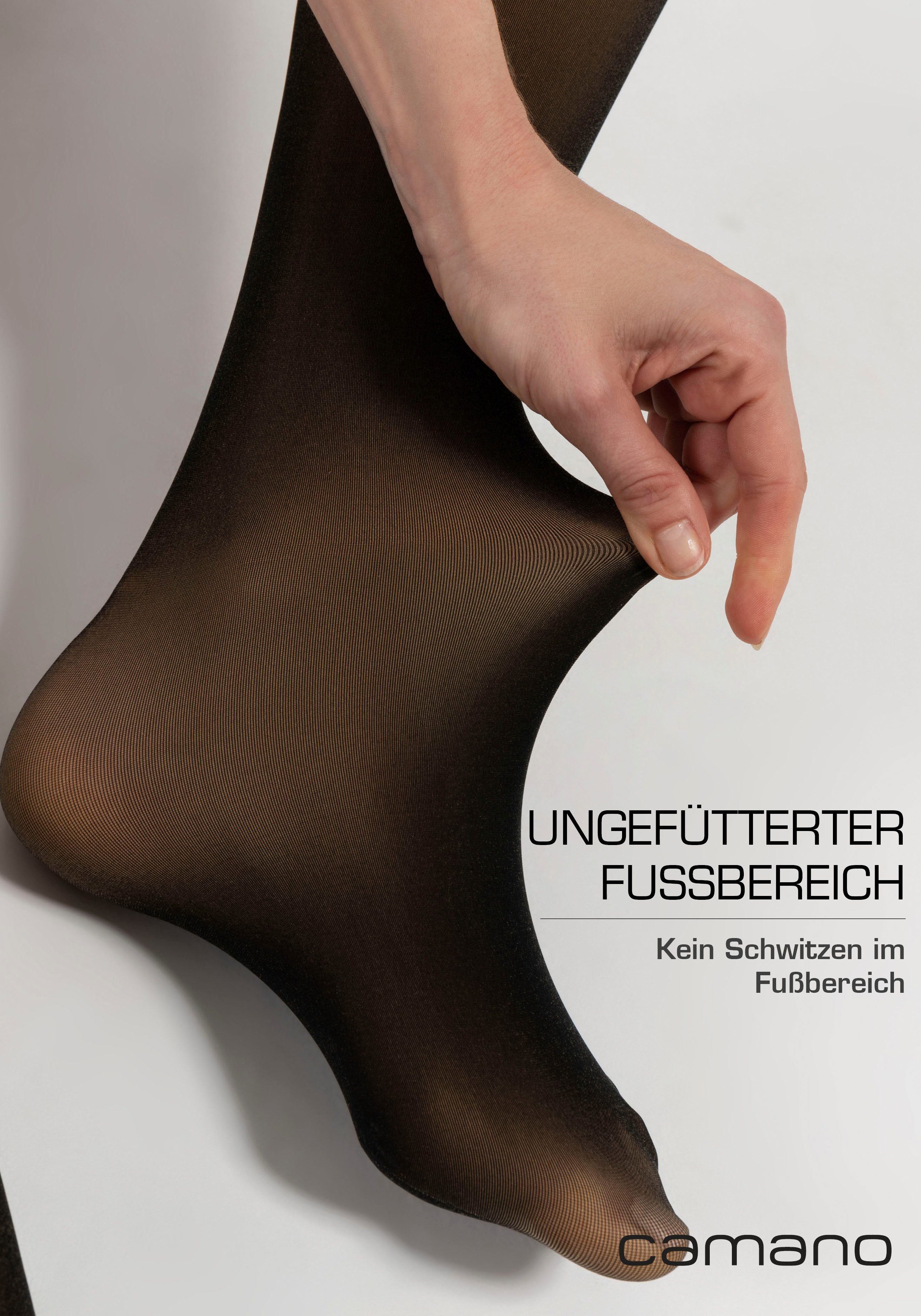 Camano Maillot Comfort Thermo warme & transparante panty 120DEN comfort katoen kruis (1-pack)