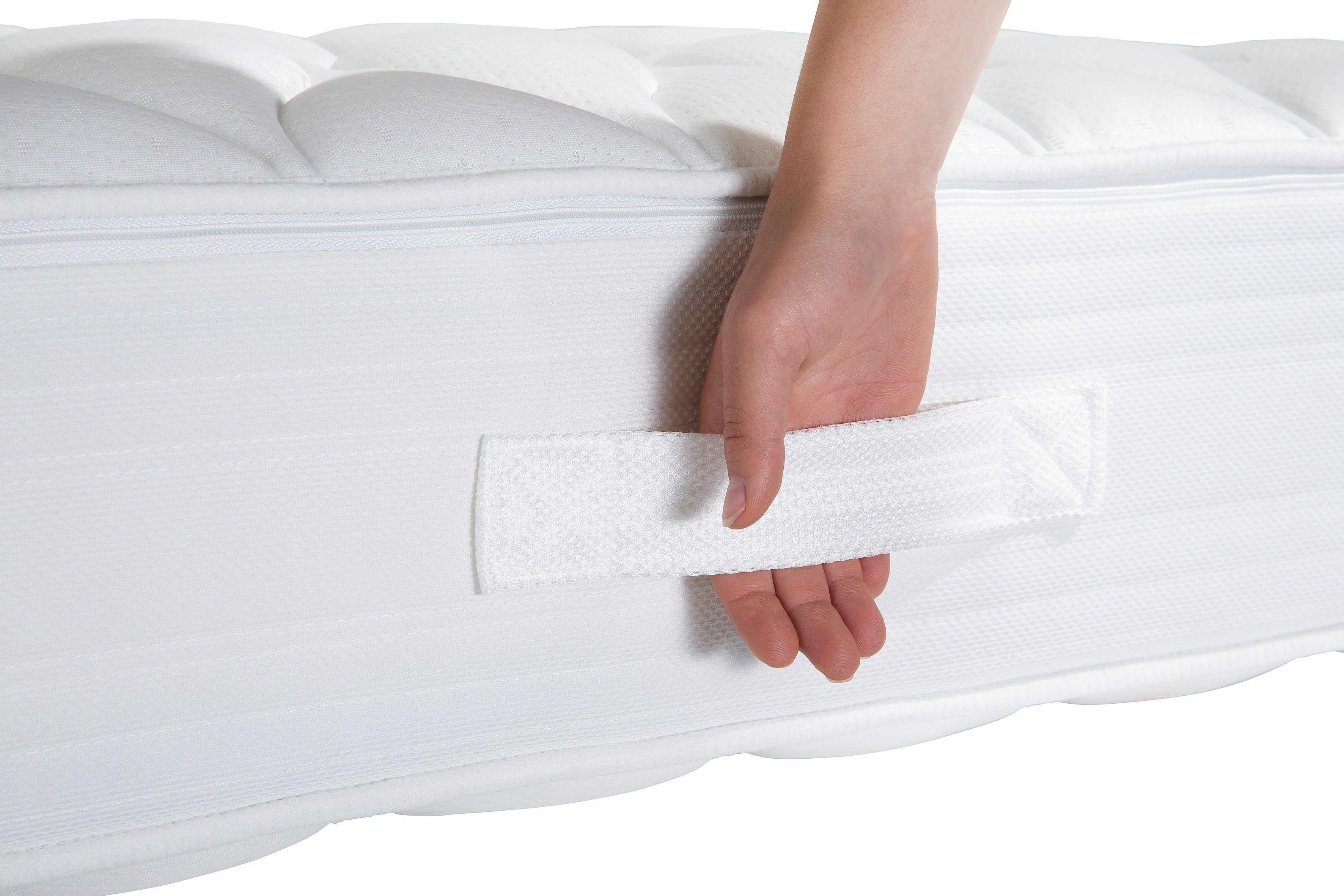 f.a.n. Frankenstolz Pocketveringsmatras Calypso Plus 1.000 T Matras in 90x200 cm en andere afm., comfortabele matras hoogte 24 cm