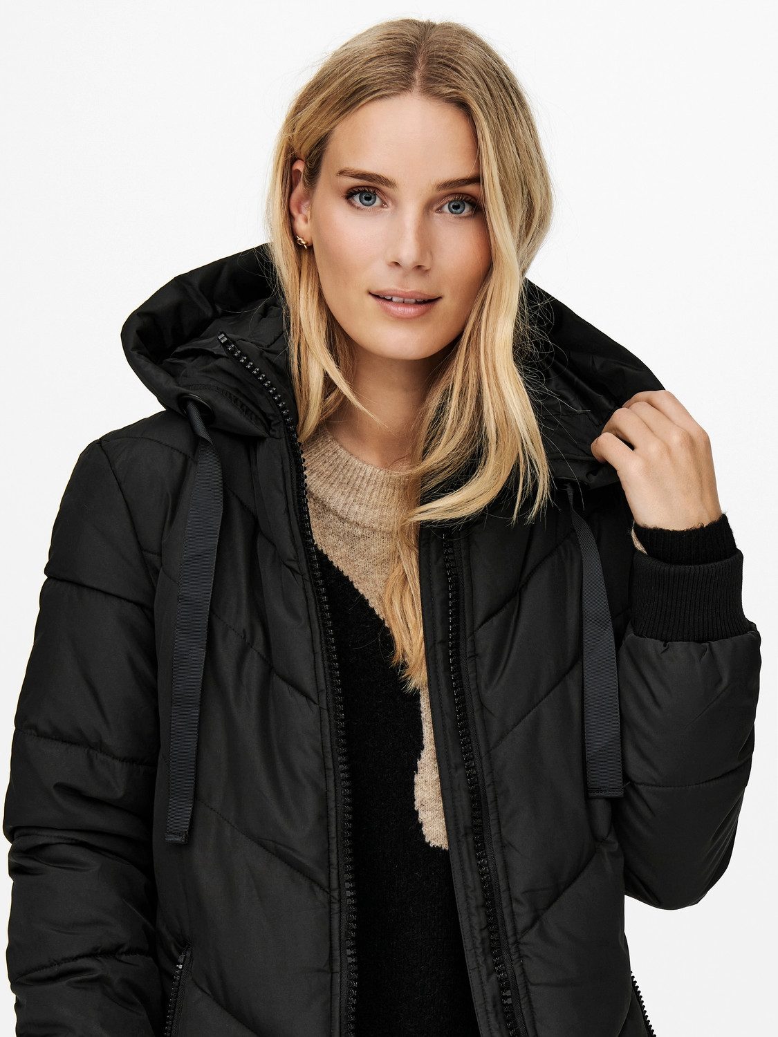 JDY Gewatteerde jas JDYSKYLAR LIFE HOOD JACKET OTW NOOS