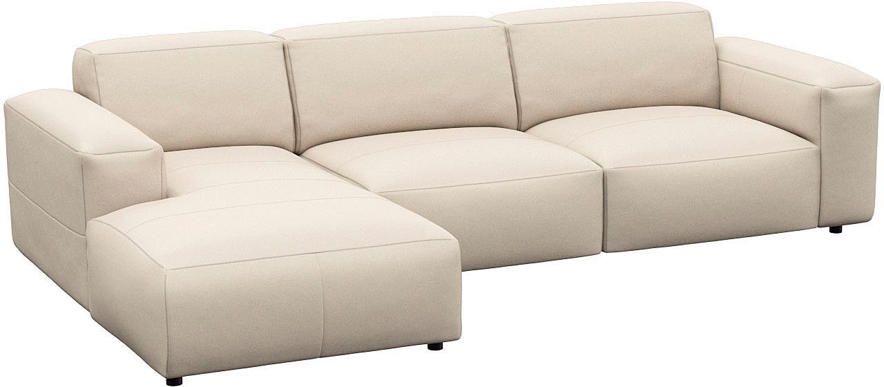 FLEXLUX Hoekbank Lucera comfortabel en comfortabel door hoogwaardige zitconstructie, L-vorm
