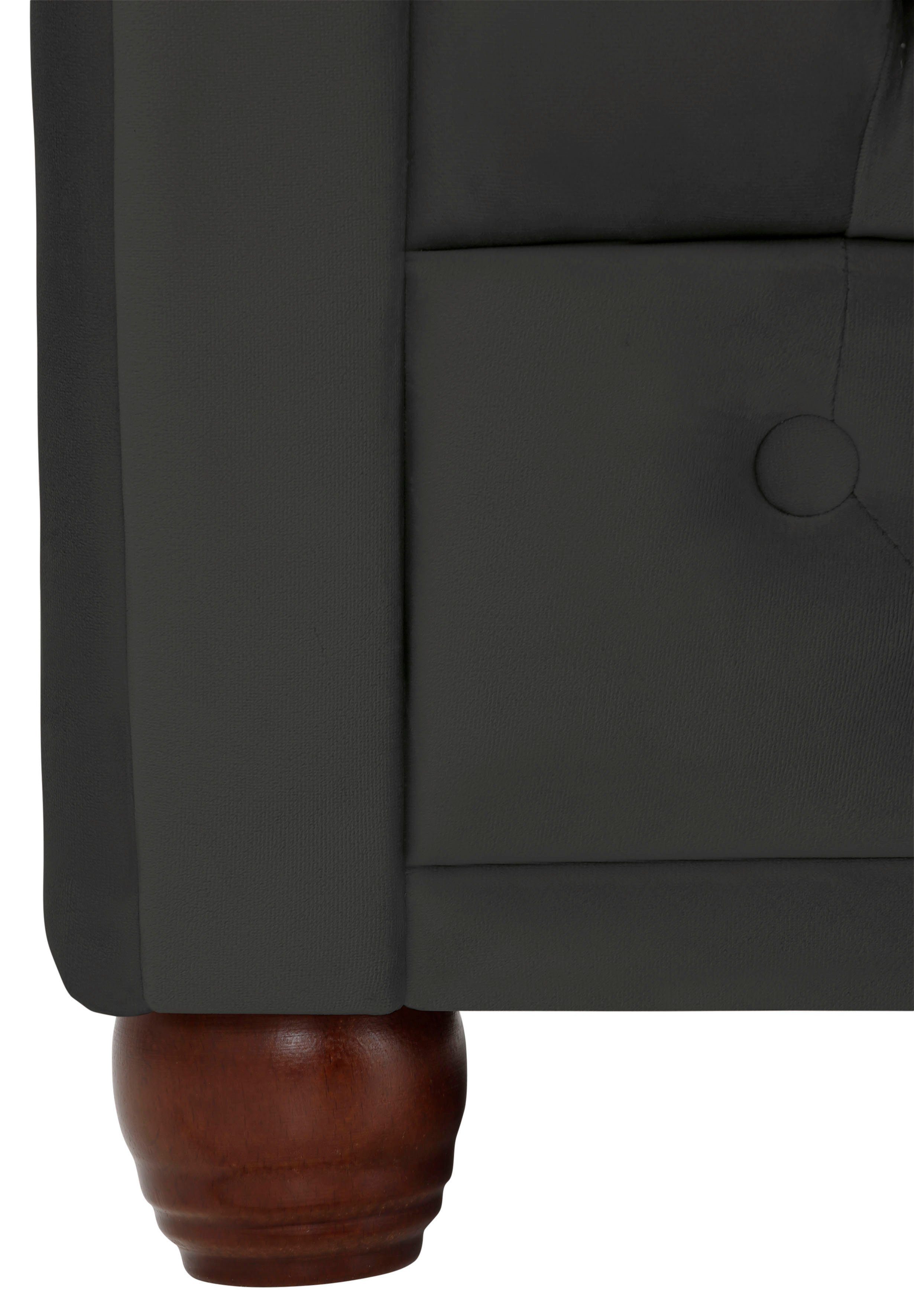 Home affaire Chesterfield-bank New Castle met hoogwaardige capitonnage in chesterfield-design, bxdxh: 203x86x72