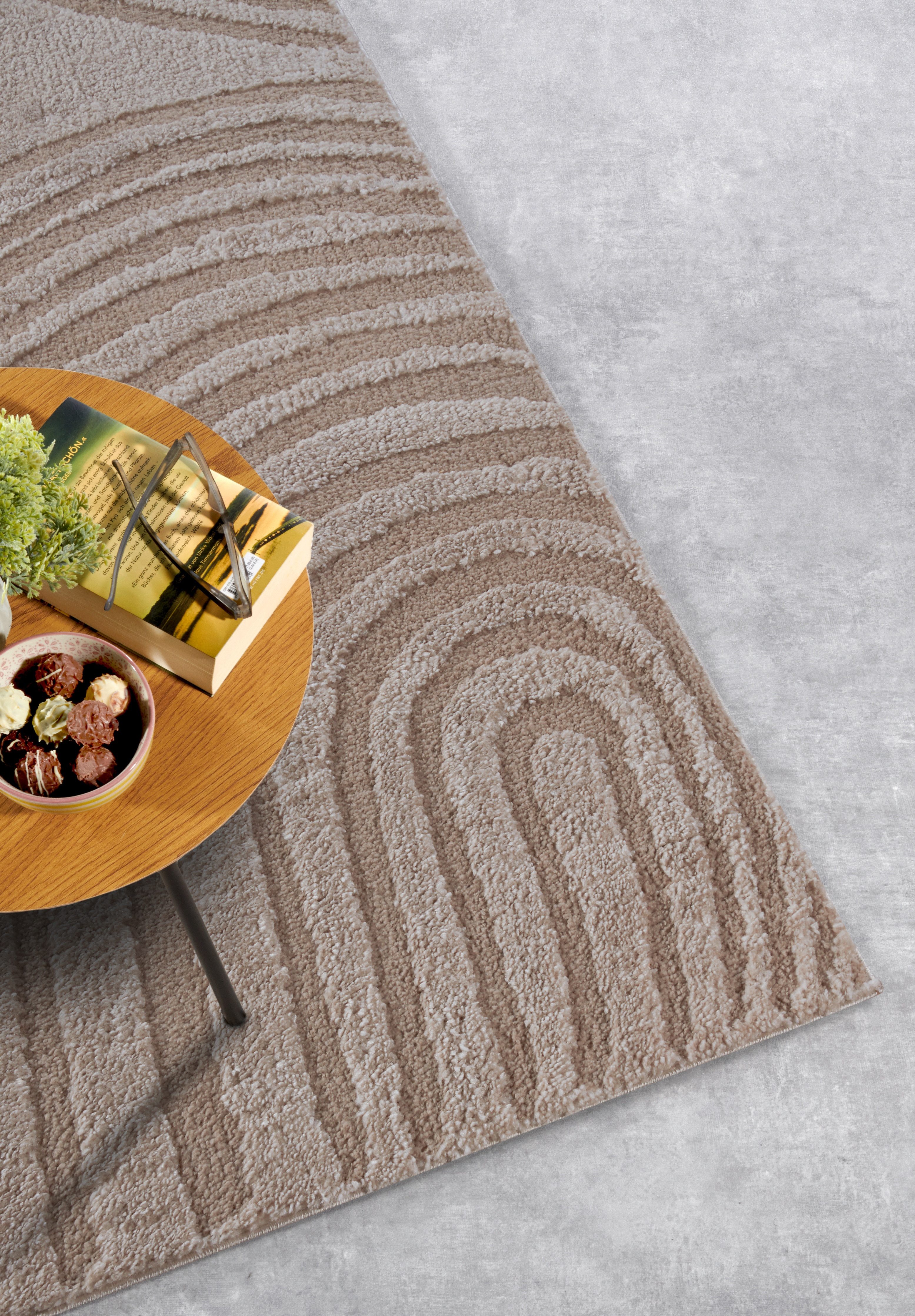 ELLE DECORATION Design-vloerkleed Pigment Hoogpolig, shaggy, loper, zacht, langpolig, modern, hoog-laag effect