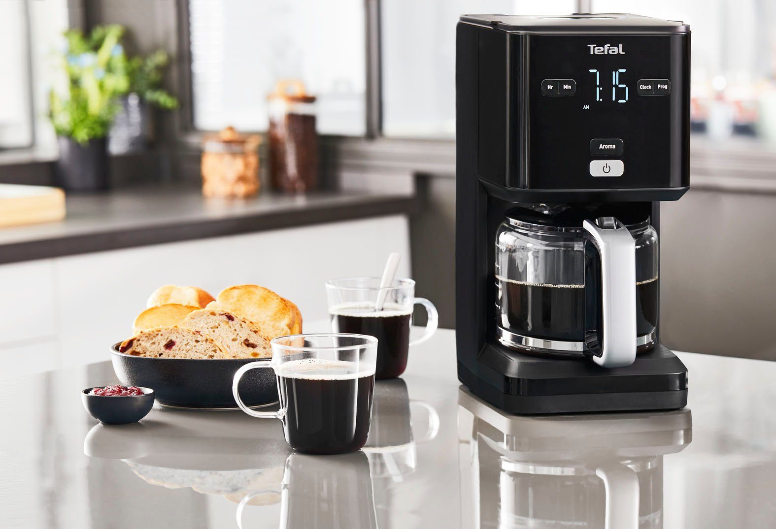 Krups Filterkoffieapparaat KM6008 Smart'n Light, 1,25 l, 24 uurstimer, schakelt automatisch uit na 30 minuten