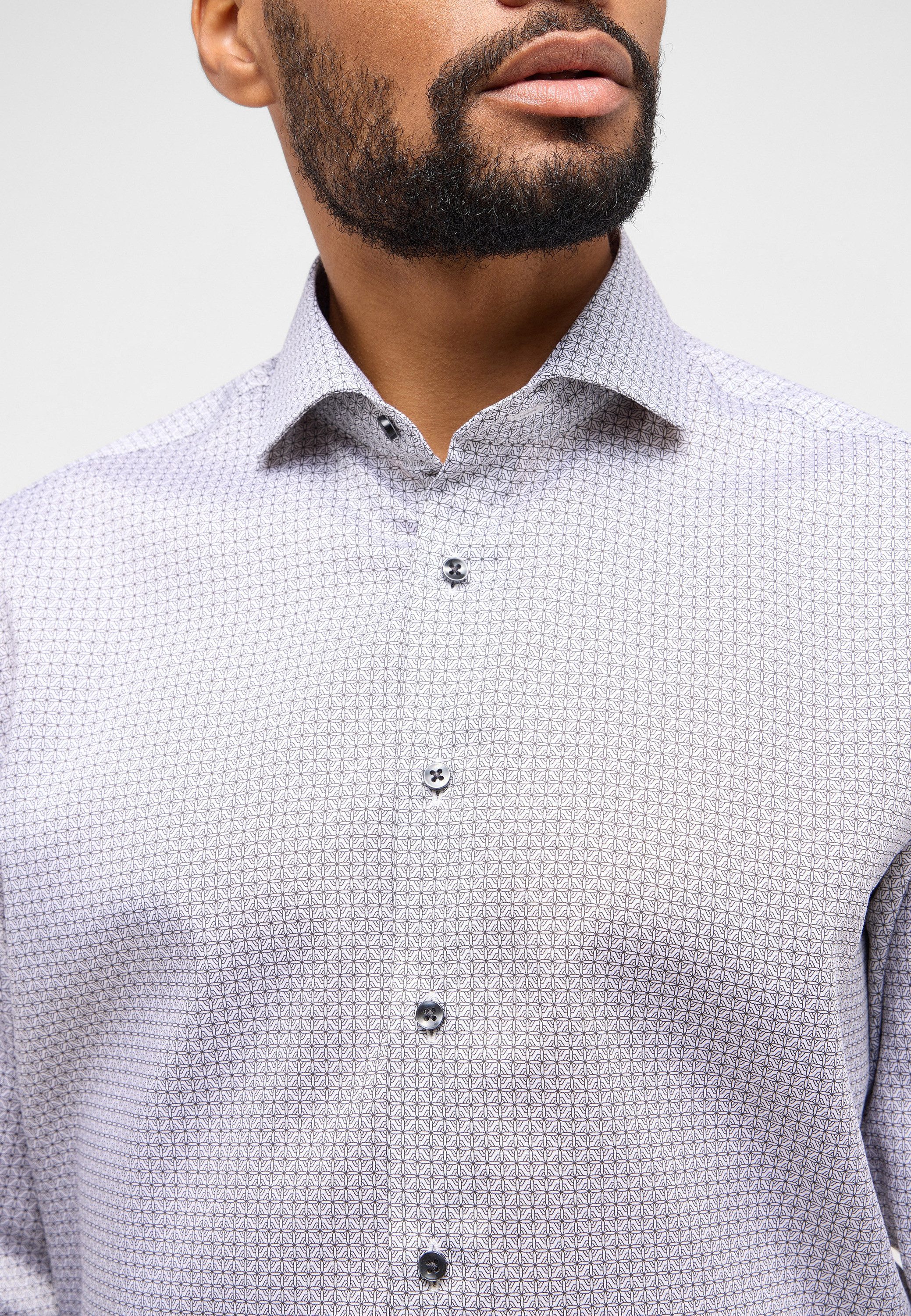 Eterna Overhemd met lange mouwen MODERN FIT NON IRON (strijkvrij)