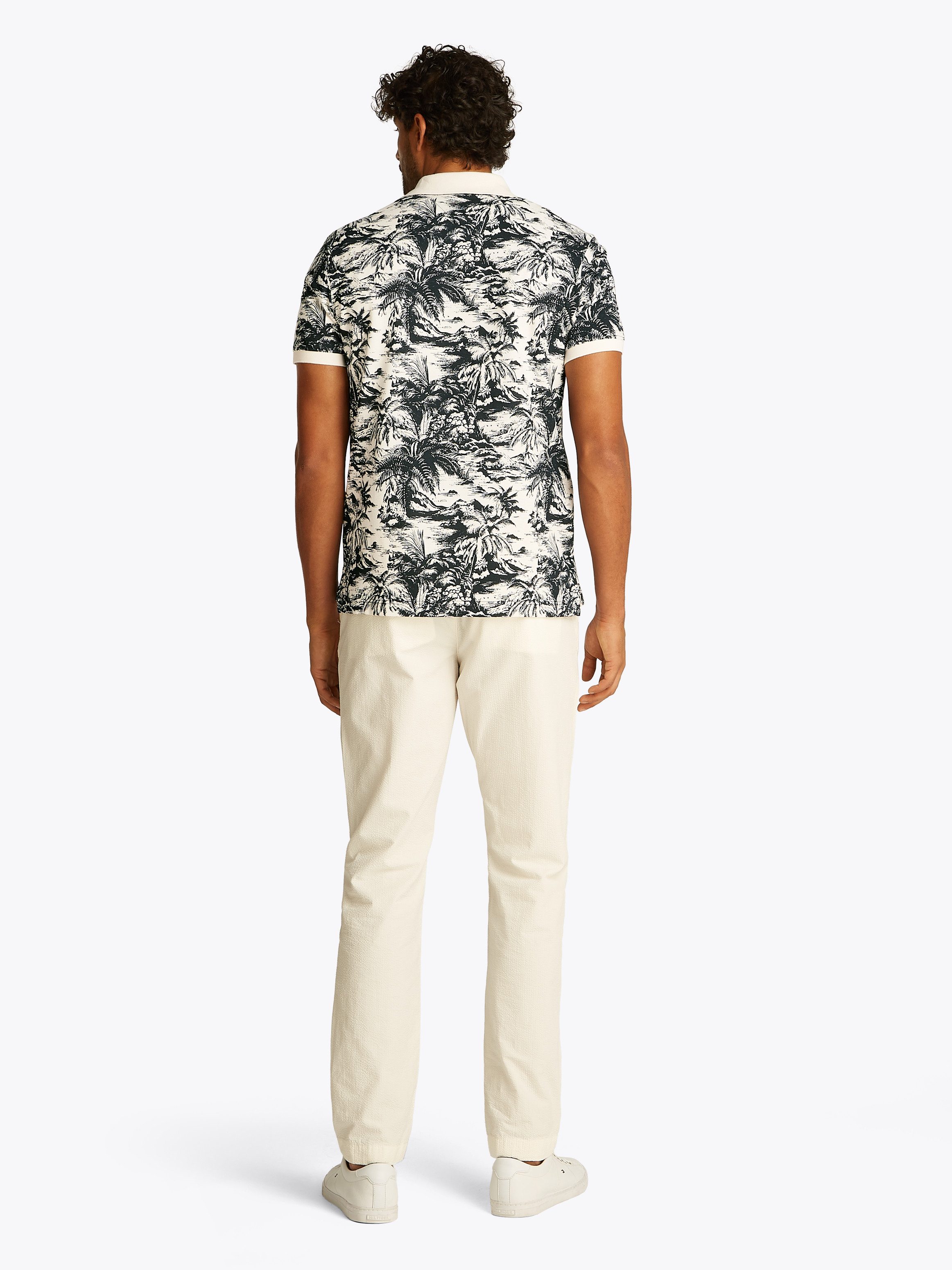 Tommy Hilfiger Poloshirt ALL OVER PRINT LINEN REG POLO
