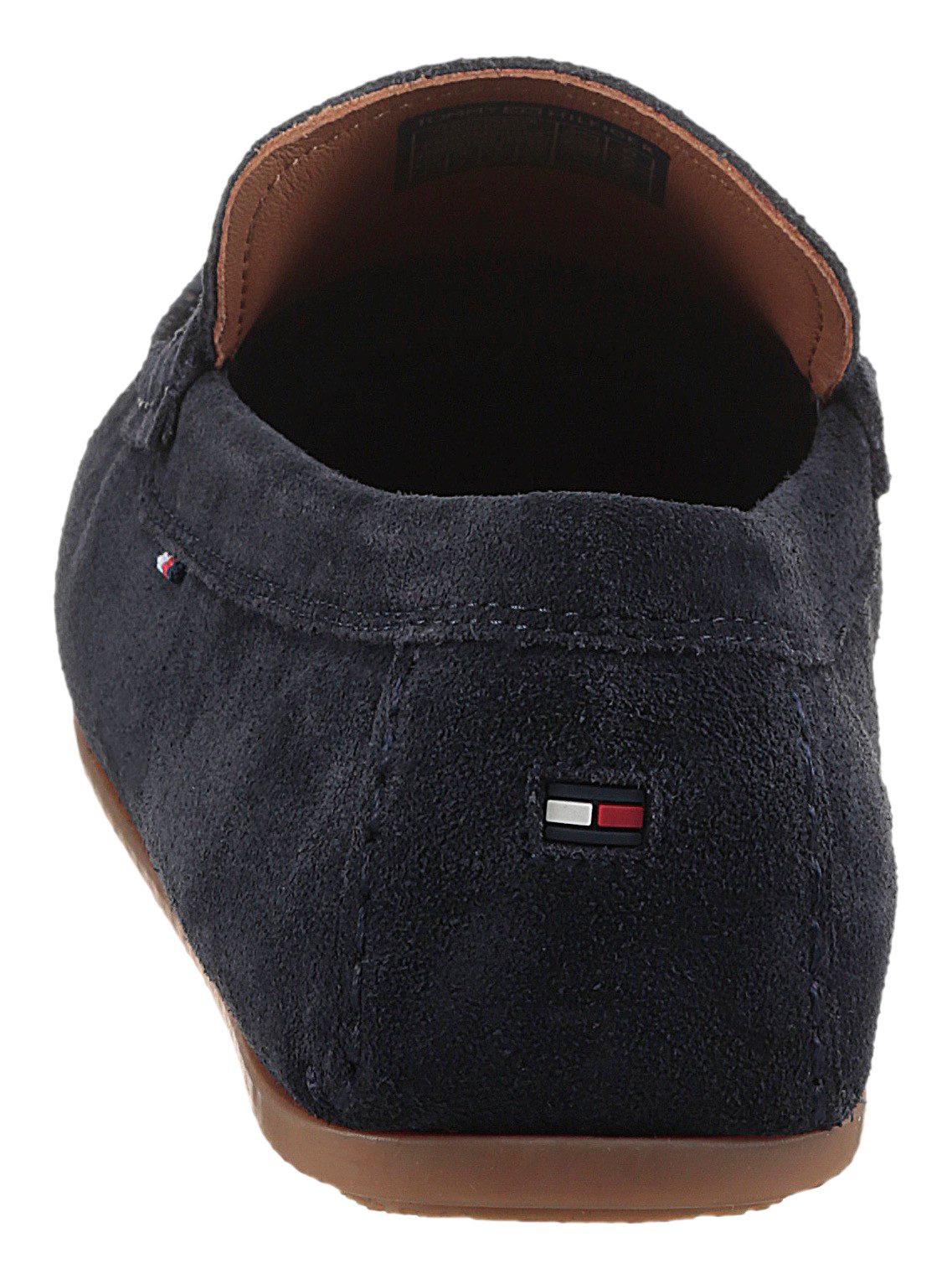 Tommy Hilfiger Instappers CASUAL HILFIGER SUEDE DRIVER , loafers, businessschoen, mocassin met sierriem, smalle vorm